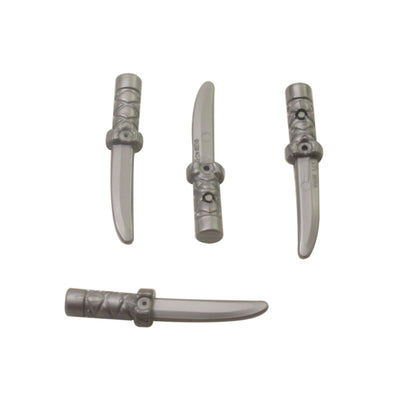 LEGO® Knife Minifigure Weapon Accessory Part 37341b flat silver