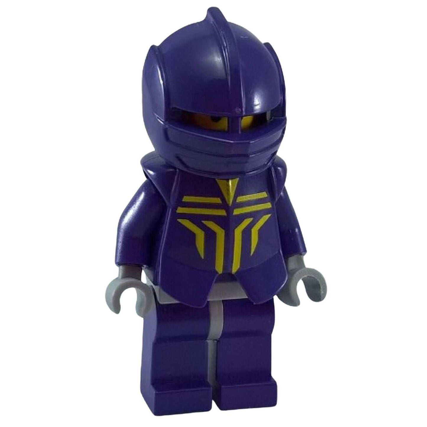 LEGO Knights Kingdom Danju minifigure cas262 purple armor with helmet  closed