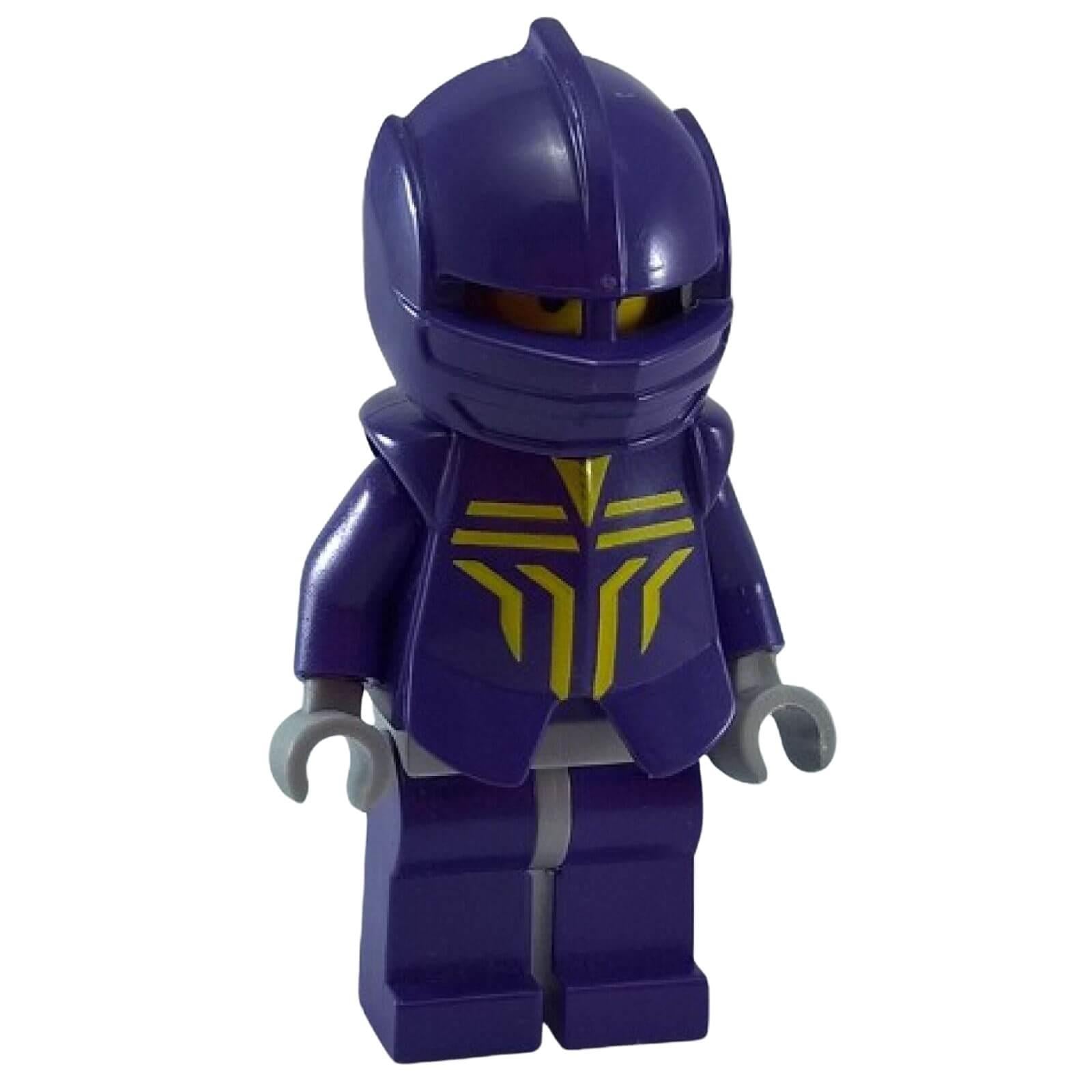 LEGO Knights Kingdom Danju minifigure cas262 purple armor with helmet  closed