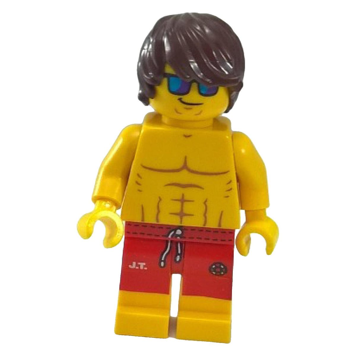 LEGO® Lifeguard Series 12 col185 minifigure with red shorts and sunglasses