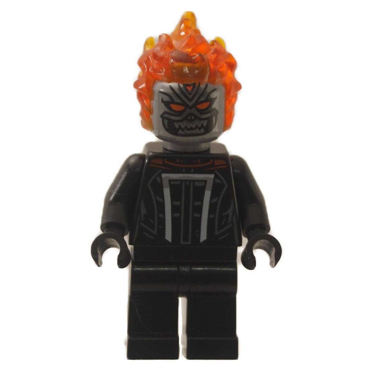 LEGO 乐高人仔 - 幽灵骑士 - 平底银色 头部