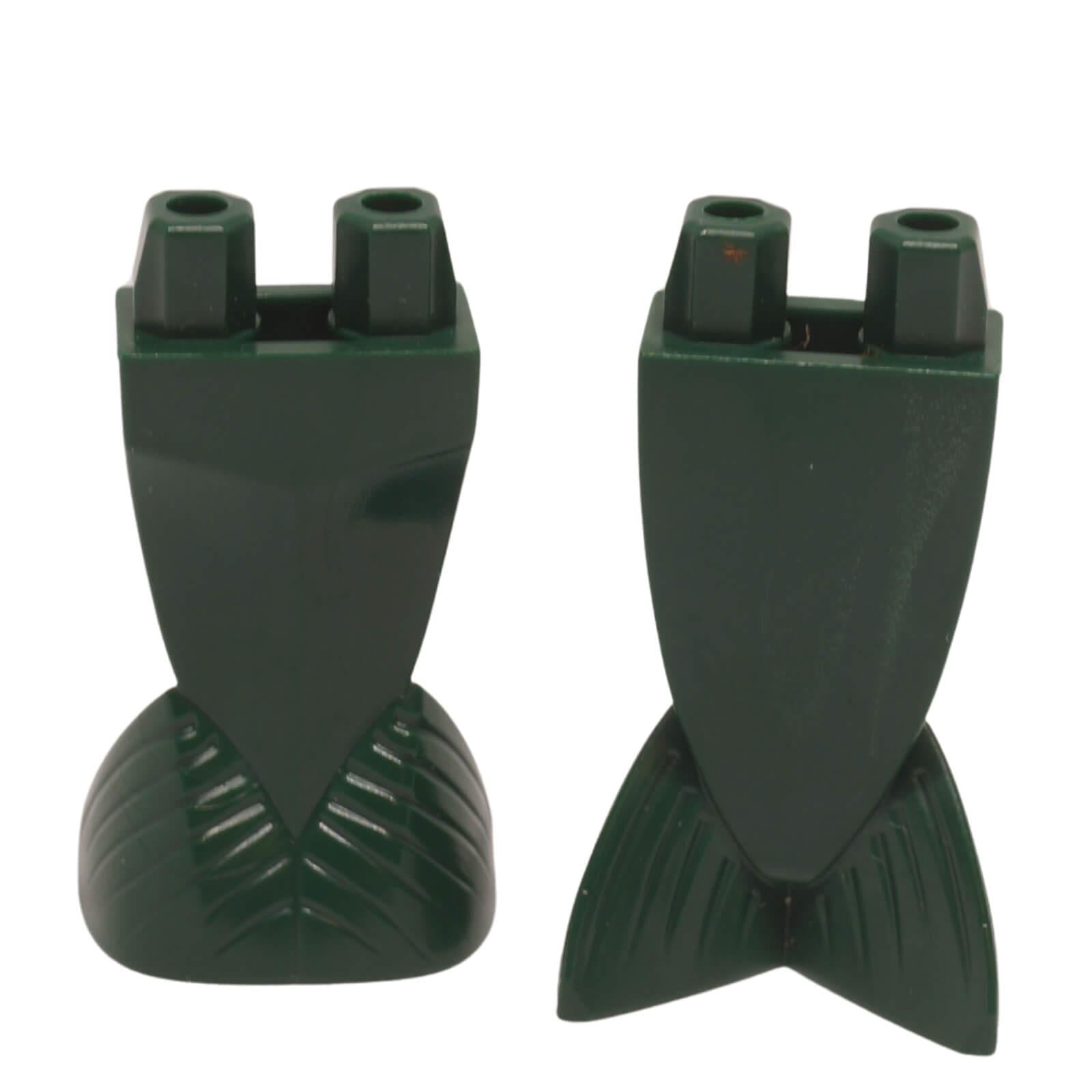 LEGO mermaid tail minifigure lower body part 53494, dark green