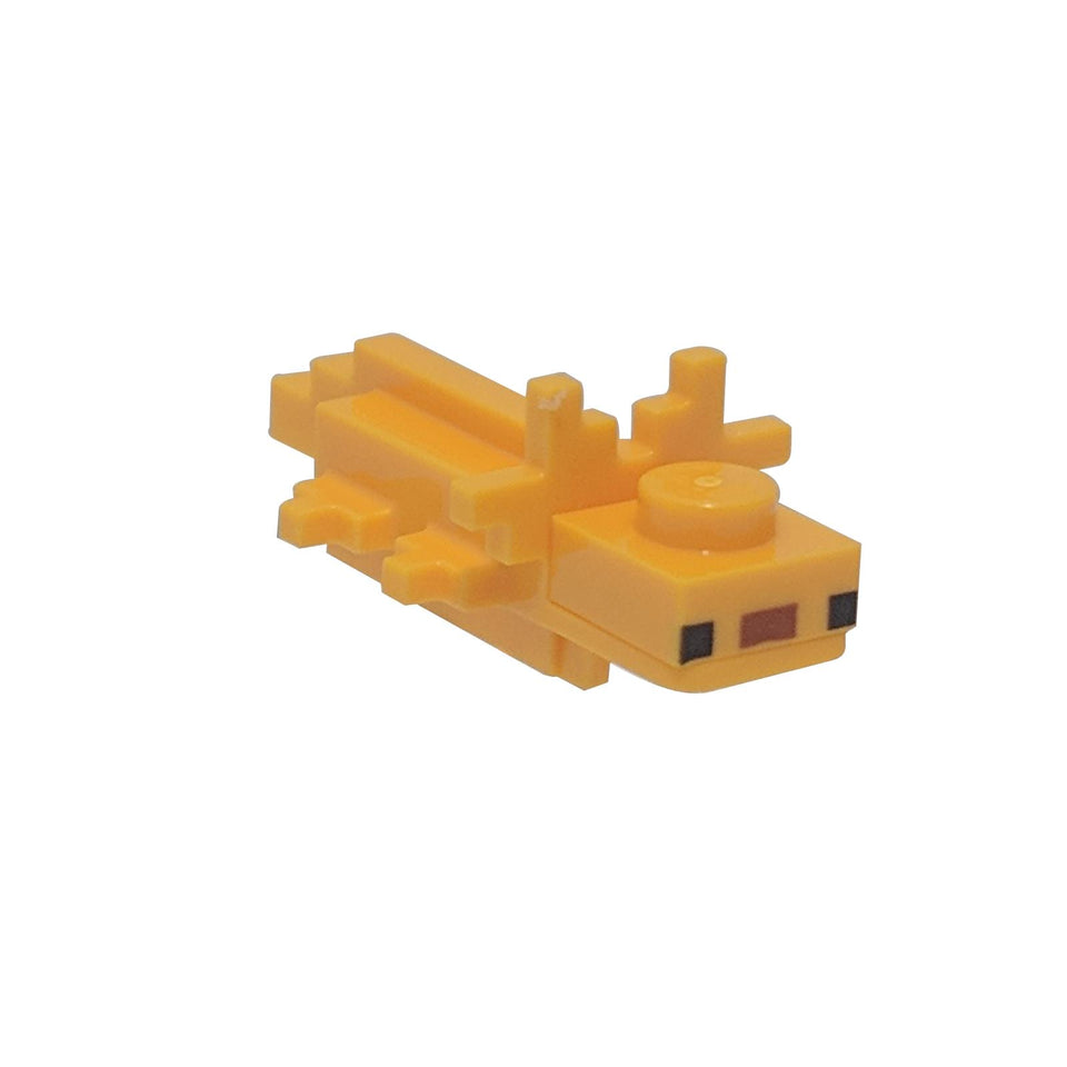 LEGO Minecraft bright light orange axolotl figure 86879c03 block style sea animal