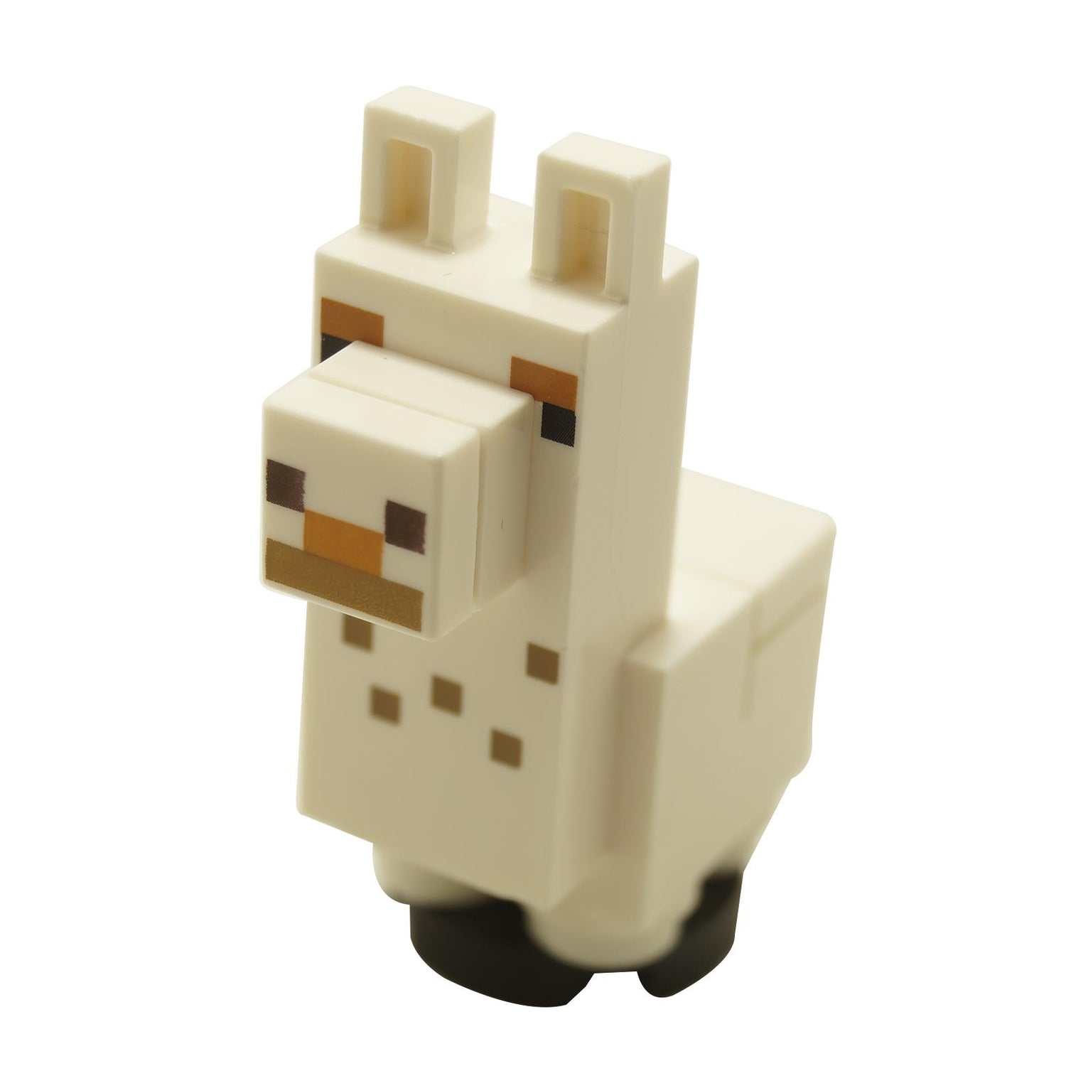 LEGO Minecraft baby white alpaca llama with dark tan spots brick built animal