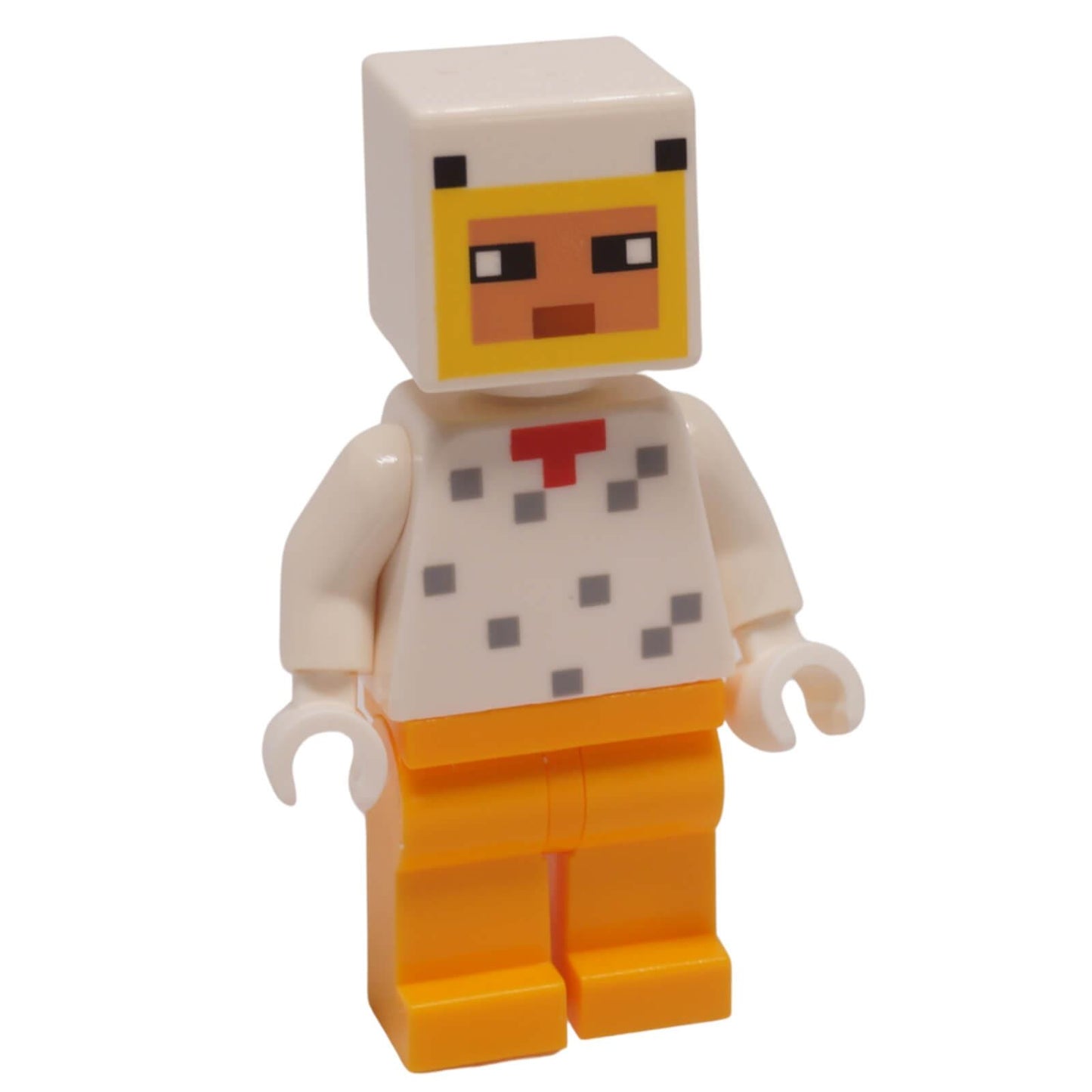 LEGO Minecraft Chicken Fan minifigure with chicken head costume from set 21585