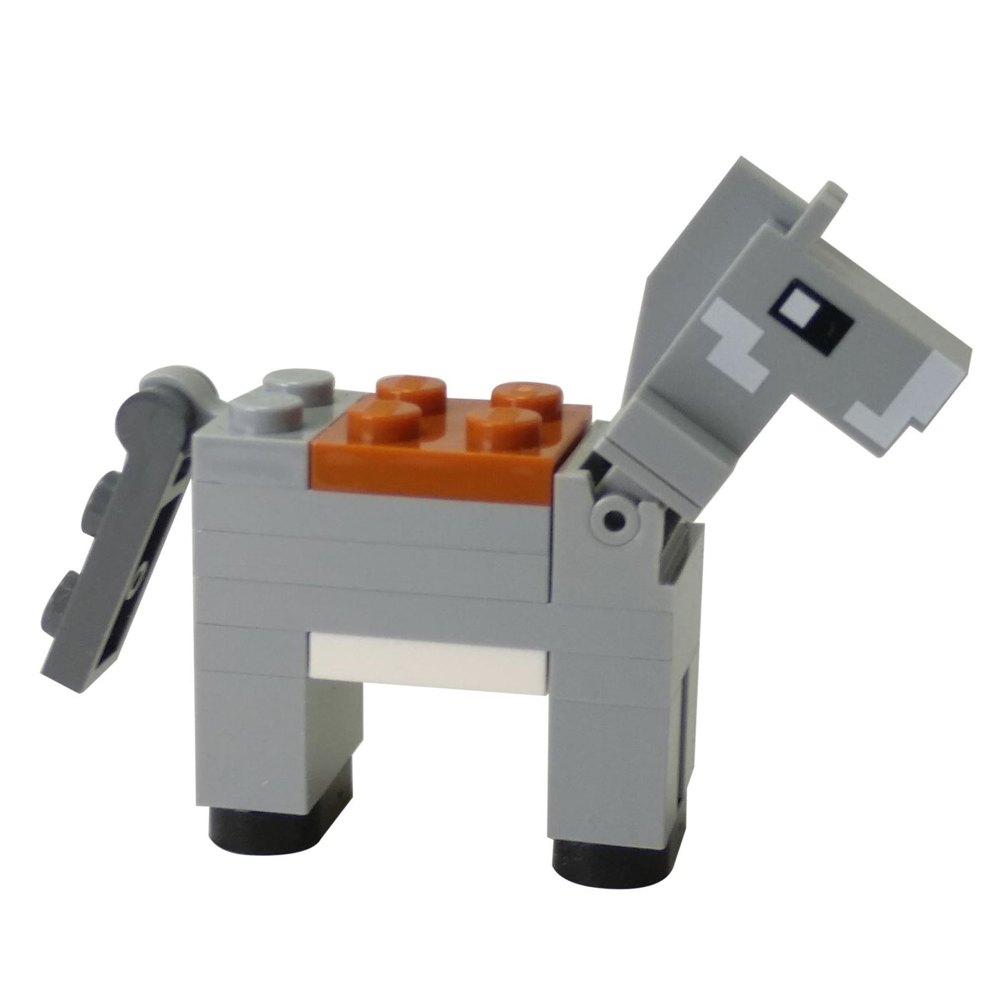 LEGO Minecraft Burro versión 1 de 2018 - vista lateral