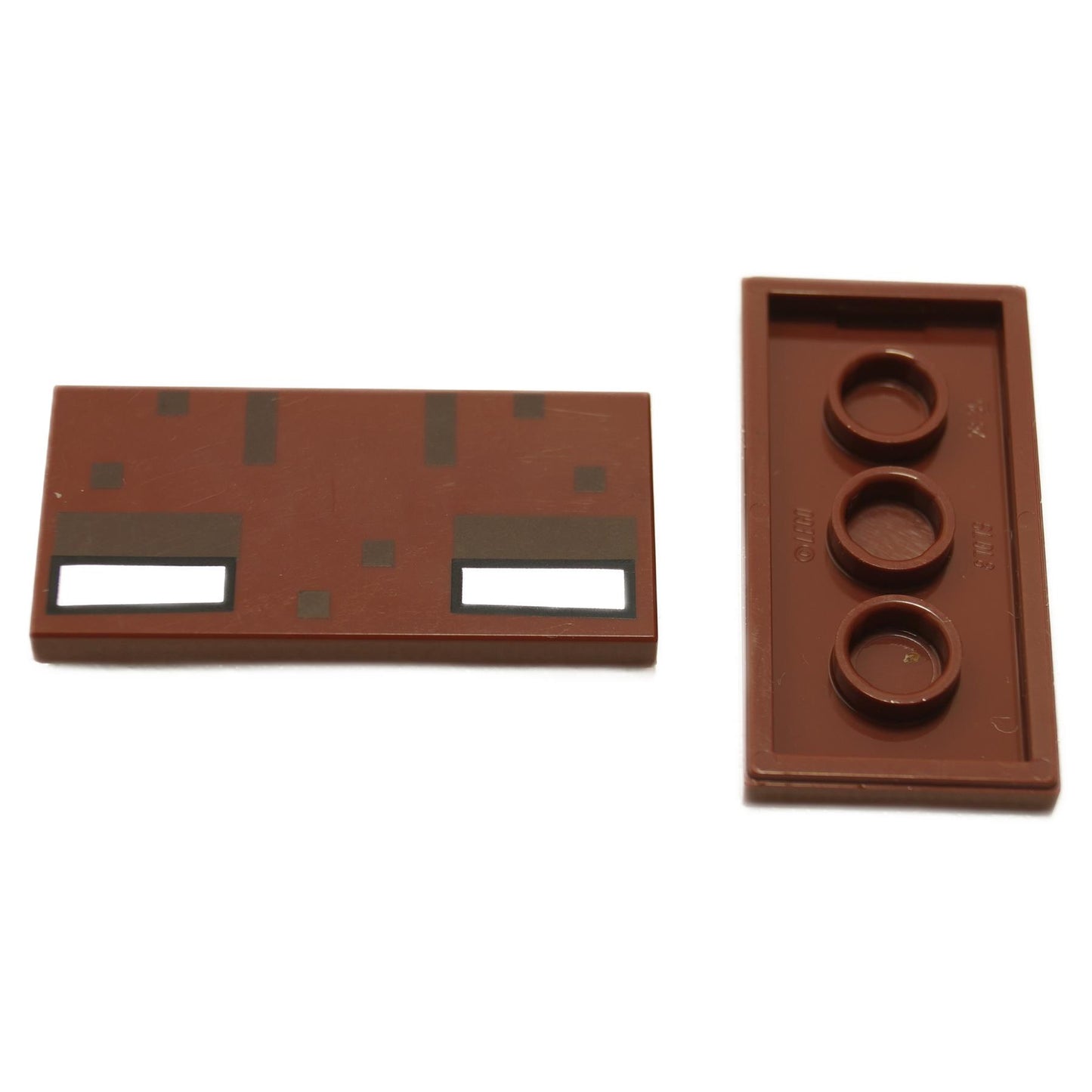 LEGO Minecraft Jungle Abomination eyes printed tile 2x4 part 87079pb0990