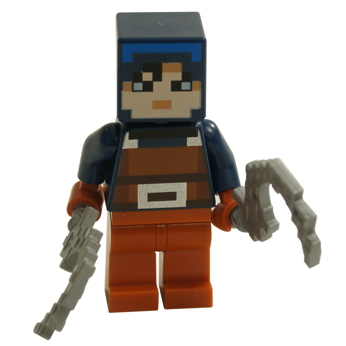 LEGO® Minecraft min085 Hex minifigure with weapons front view