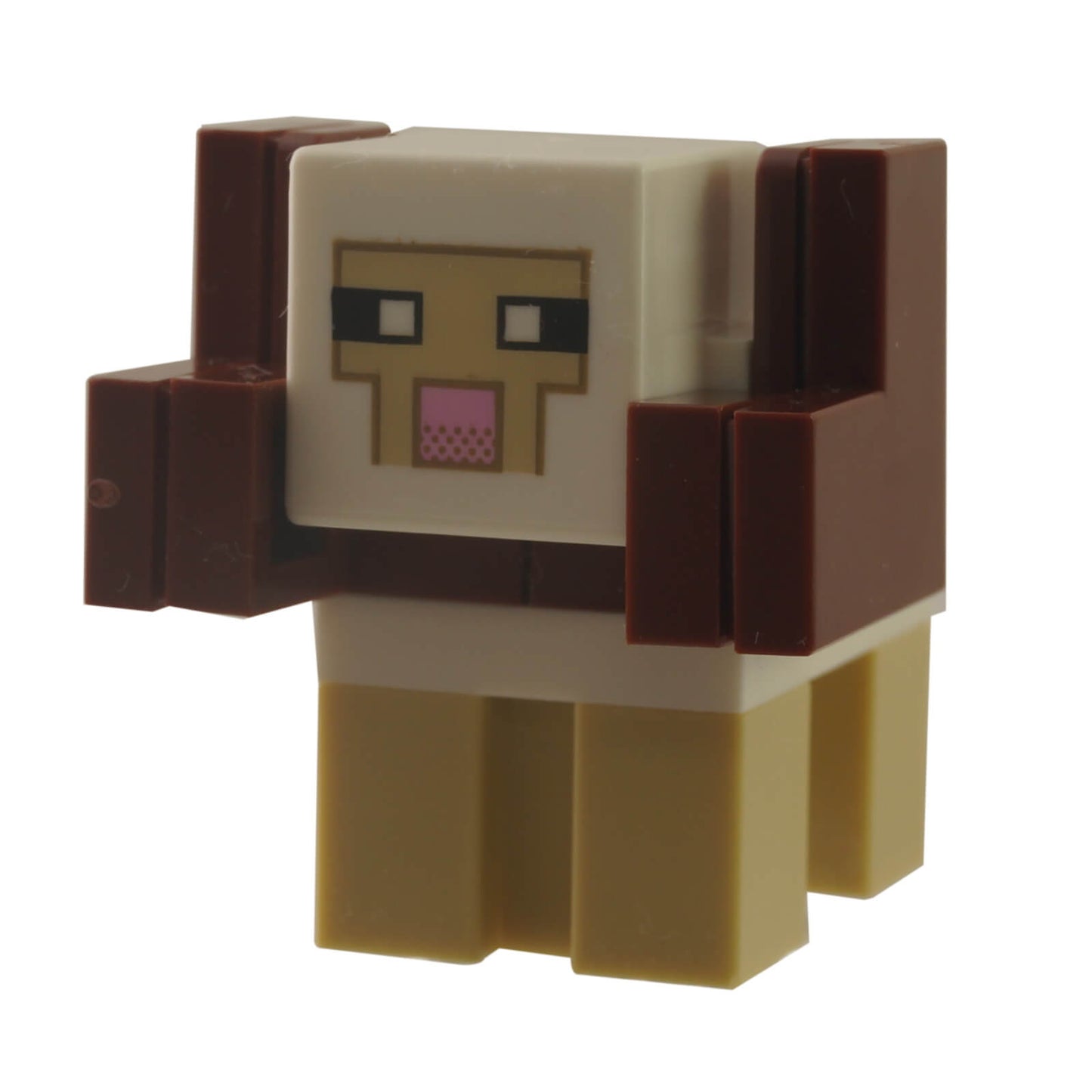 LEGO Minecraft sheep white horns brick built minesheep10