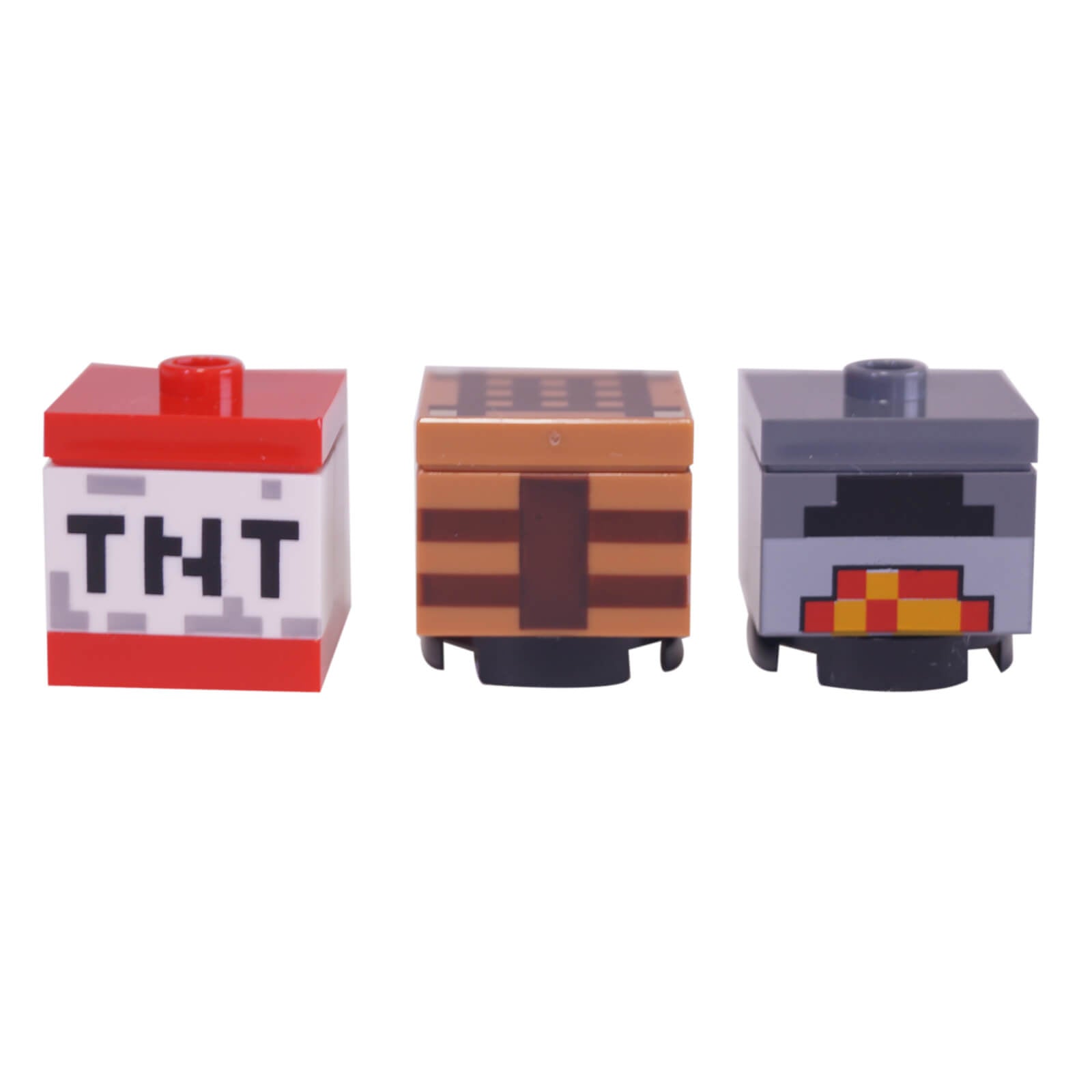 LEGO Minecraft accessories TNT furnace crafting table blocks
