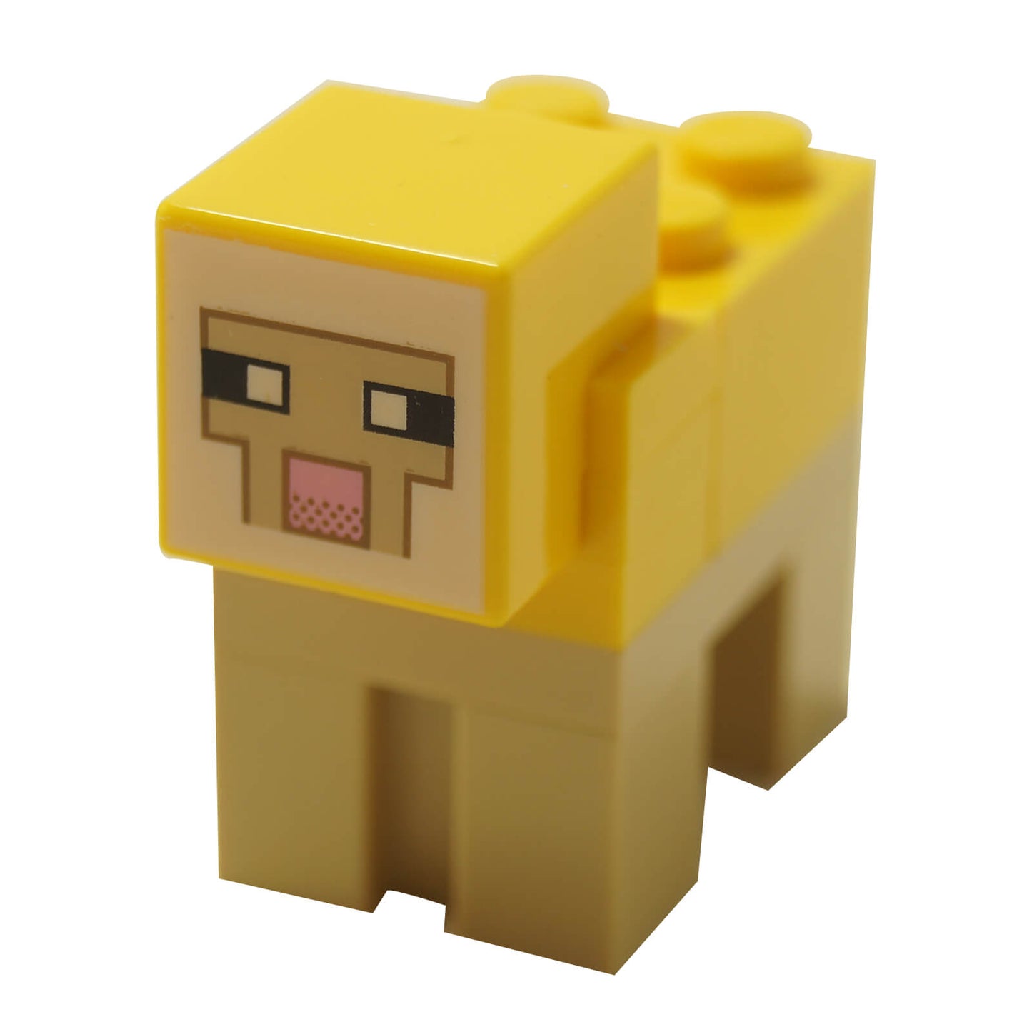 LEGO Minecraft yellow sheep brick built animal figure minesheep06