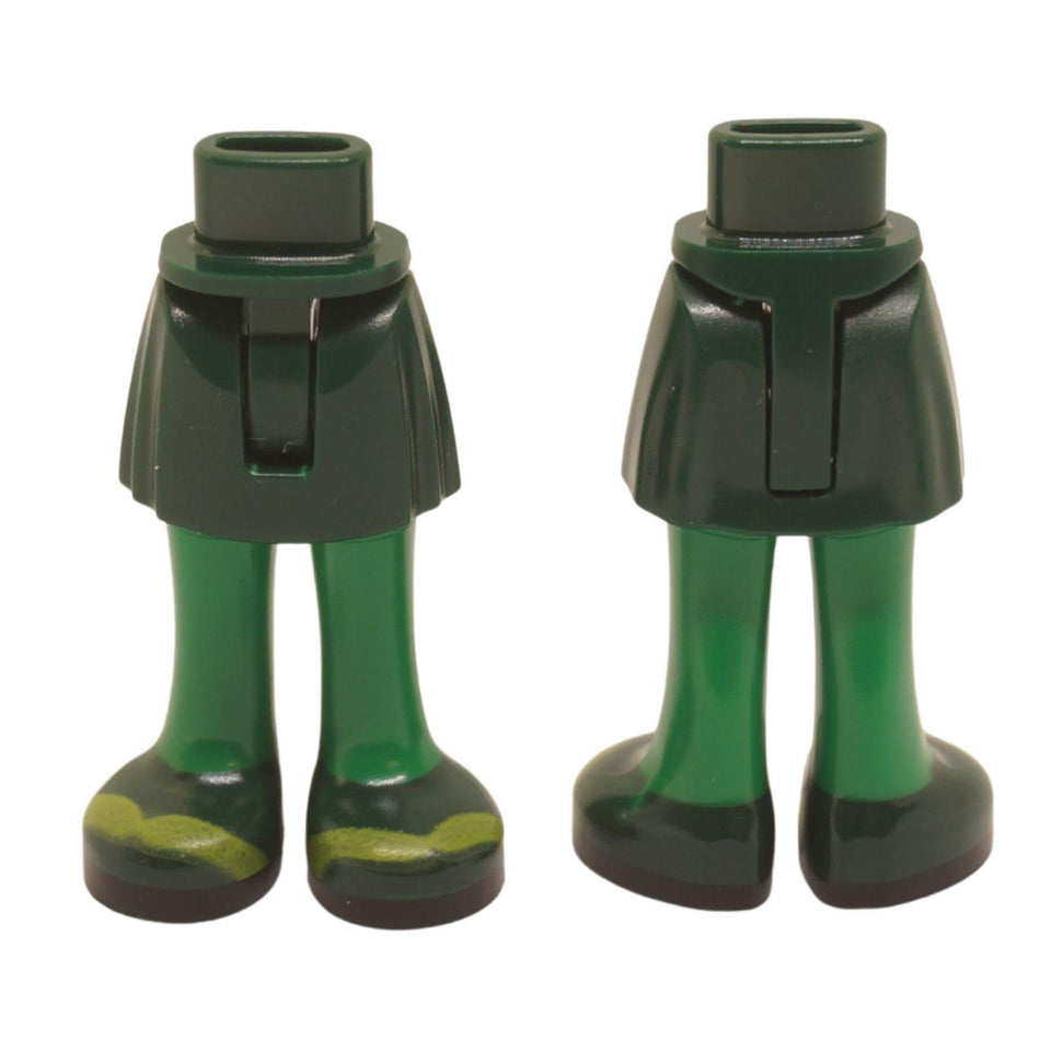 LEGO Mini Doll Vihreä Hamejalat 35216ac00pb025 tummanvihreillä kengillä etunäkymä