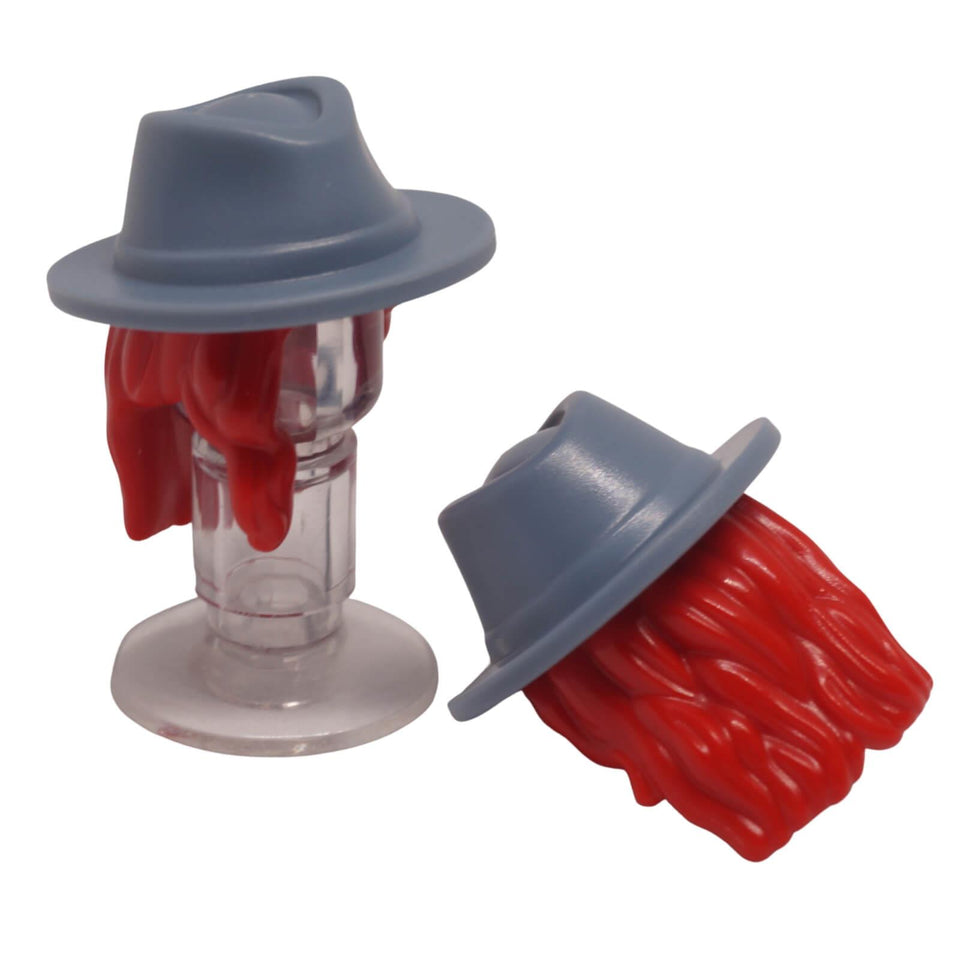 LEGO Mini Doll hair with long wavy hairstyle and cowboy hat 79989pb01