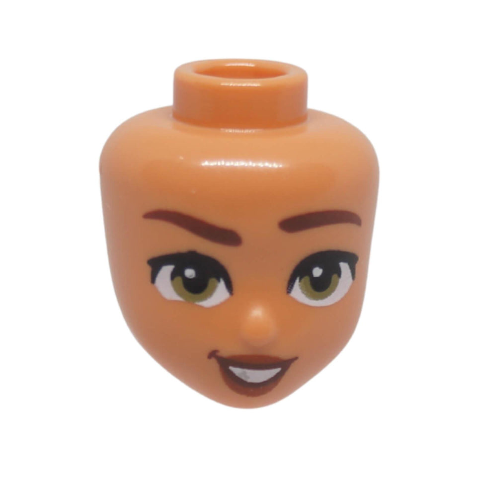 LEGO® Mini-Doll Head 101225 with Olive Green Eyes and Smile