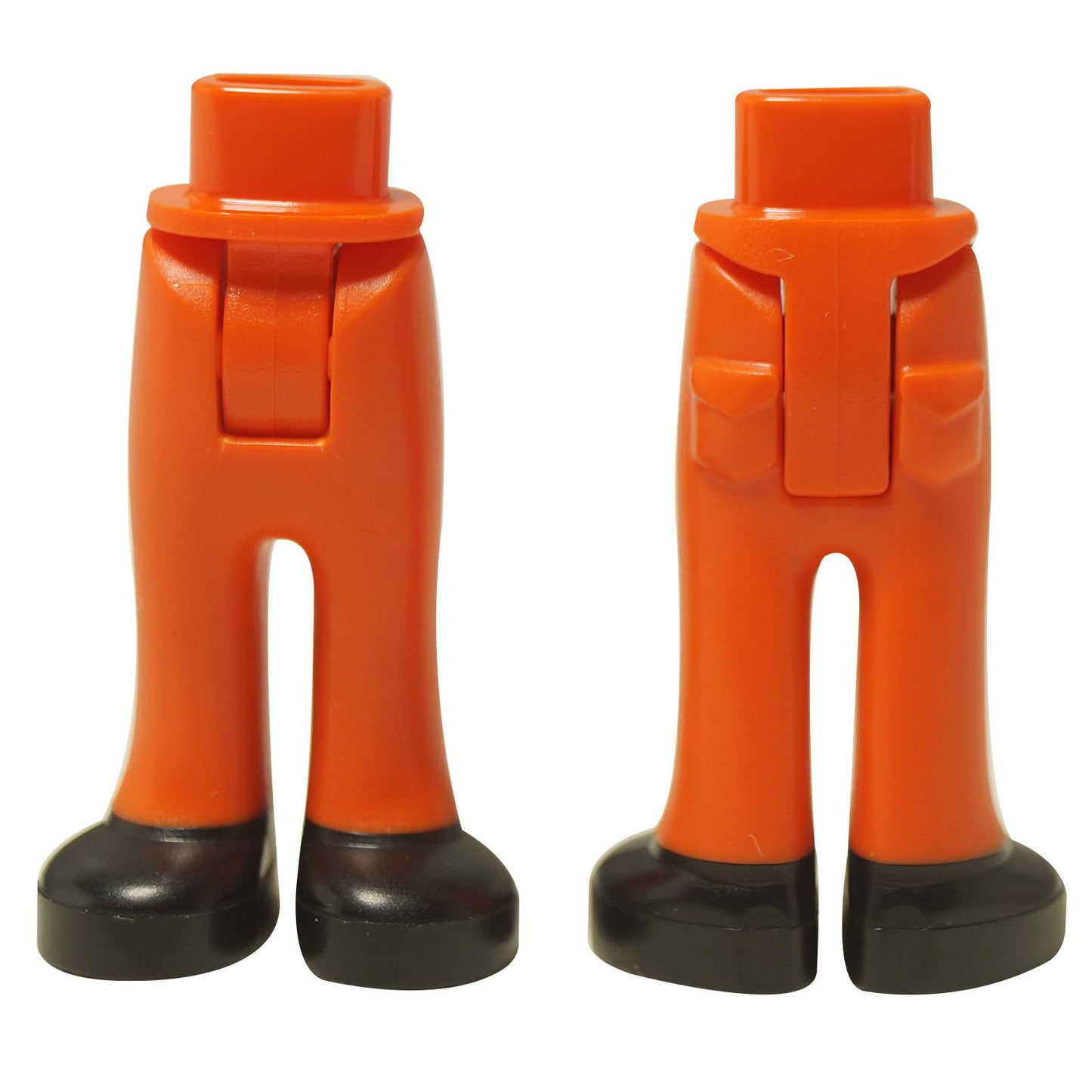 LEGO® Friends Mini-doll hips and trousers (Part 92253c00pb46) showing the printed back pockets and black shoes detail.