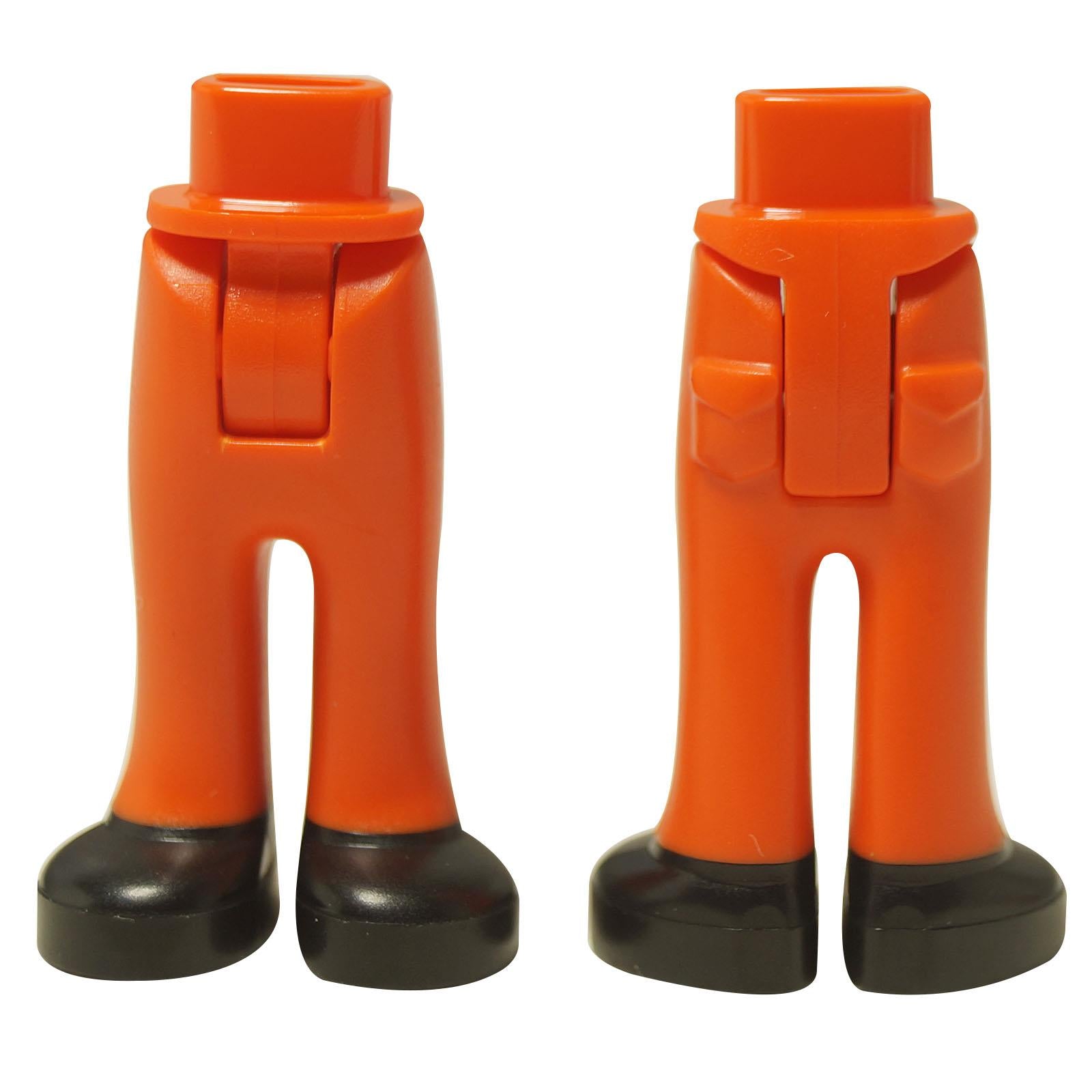 LEGO® Friends Mini-doll hips and trousers (Part 92253c00pb46) showing the printed back pockets and black shoes detail.