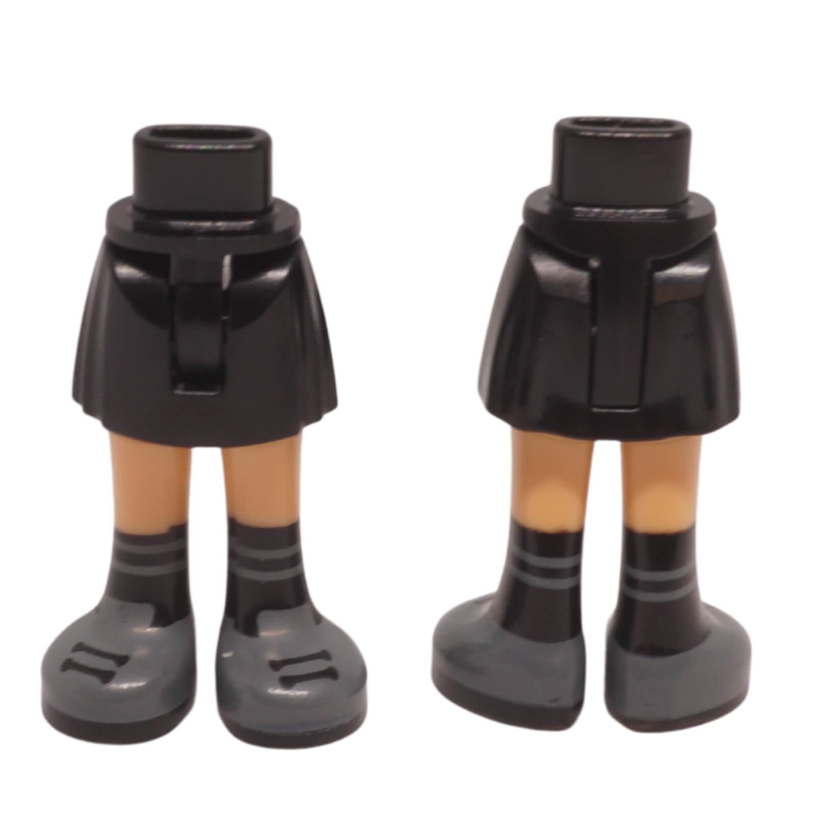 LEGO® mini-doll legs with skirt design and printed socks shoes part 35216ac00pb033