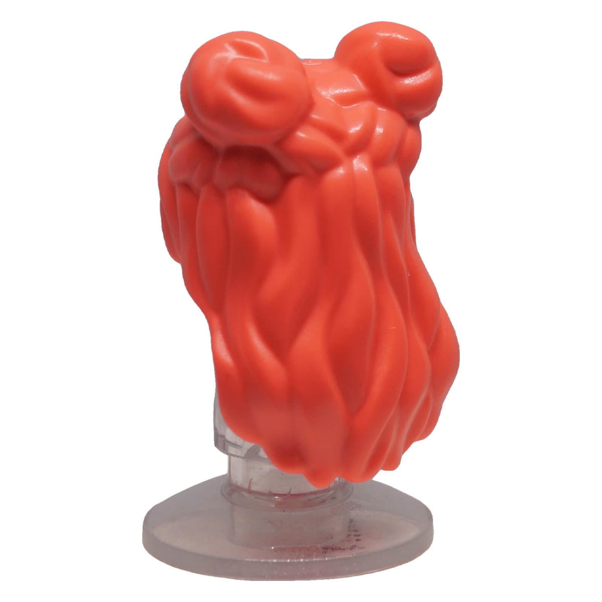 LEGO® coral mini-doll long hair 5227 showing two buns and long layered back