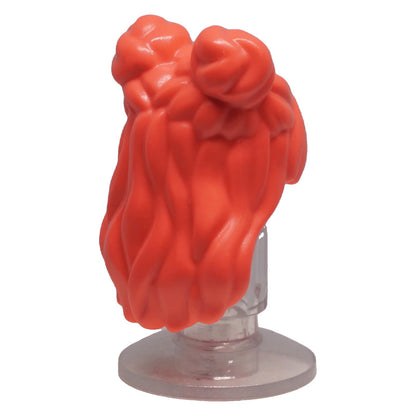 LEGO® coral mini-doll long hair 5227 with double buns and long flowing hair