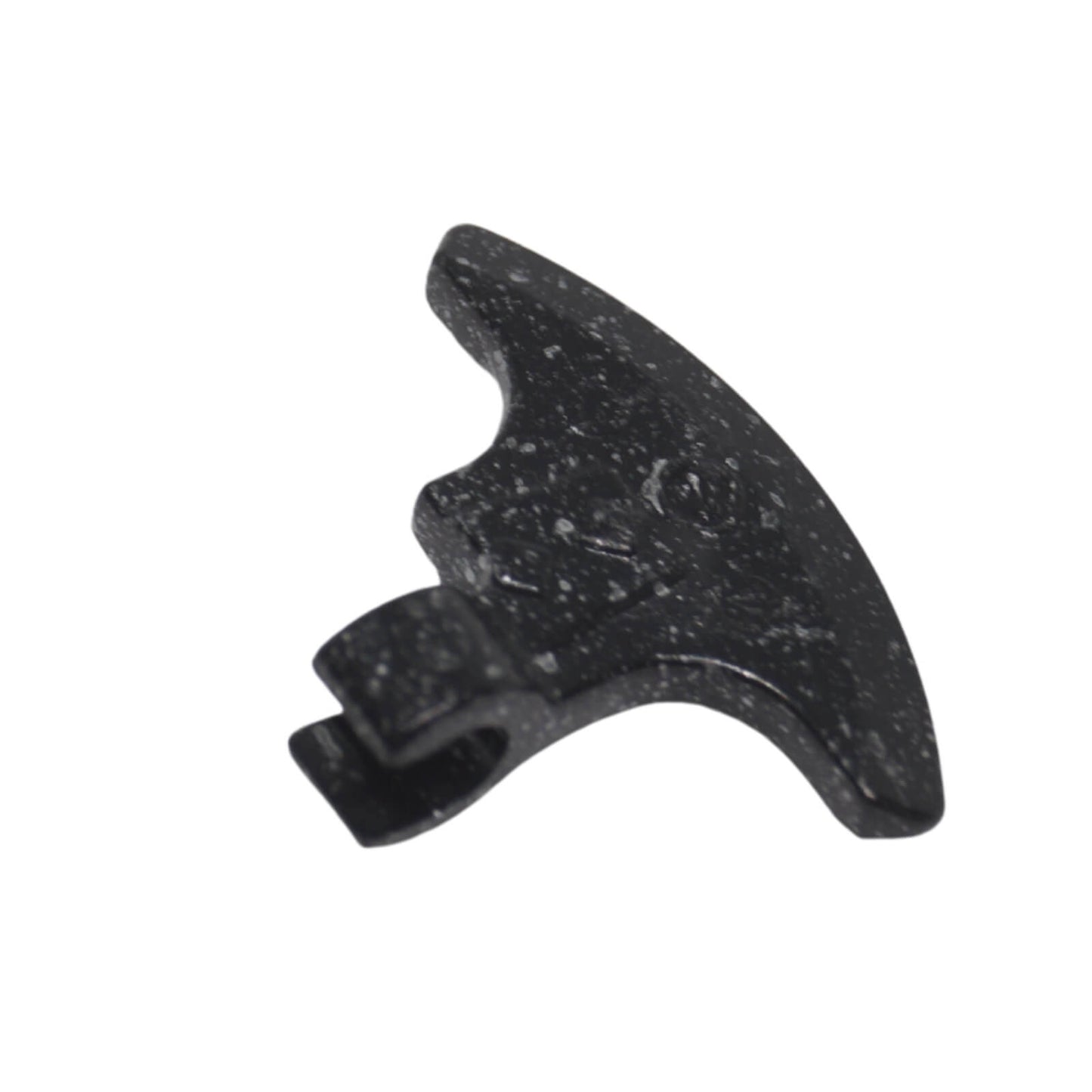 LEGO® minifigure axe head with clip part 53454 Speckle Black-Silver