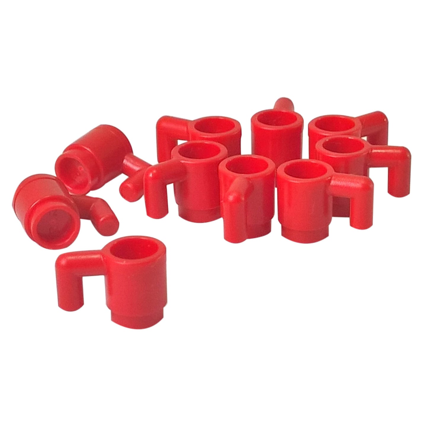 LEGO® Minifigure Cup 3899 transparent mug accessory with side handle red