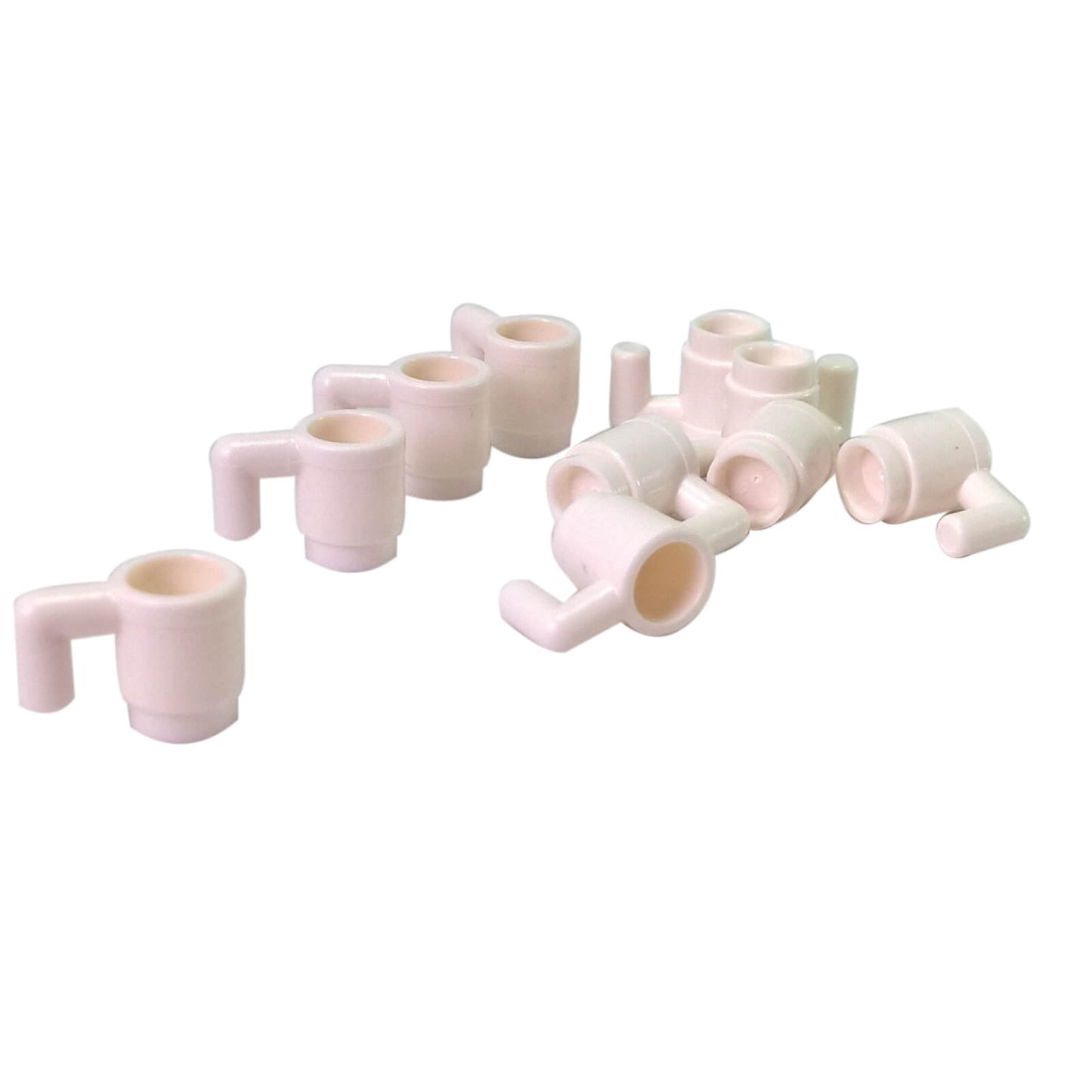LEGO® Minifigure Cup 3899 transparent mug accessory with side handle white