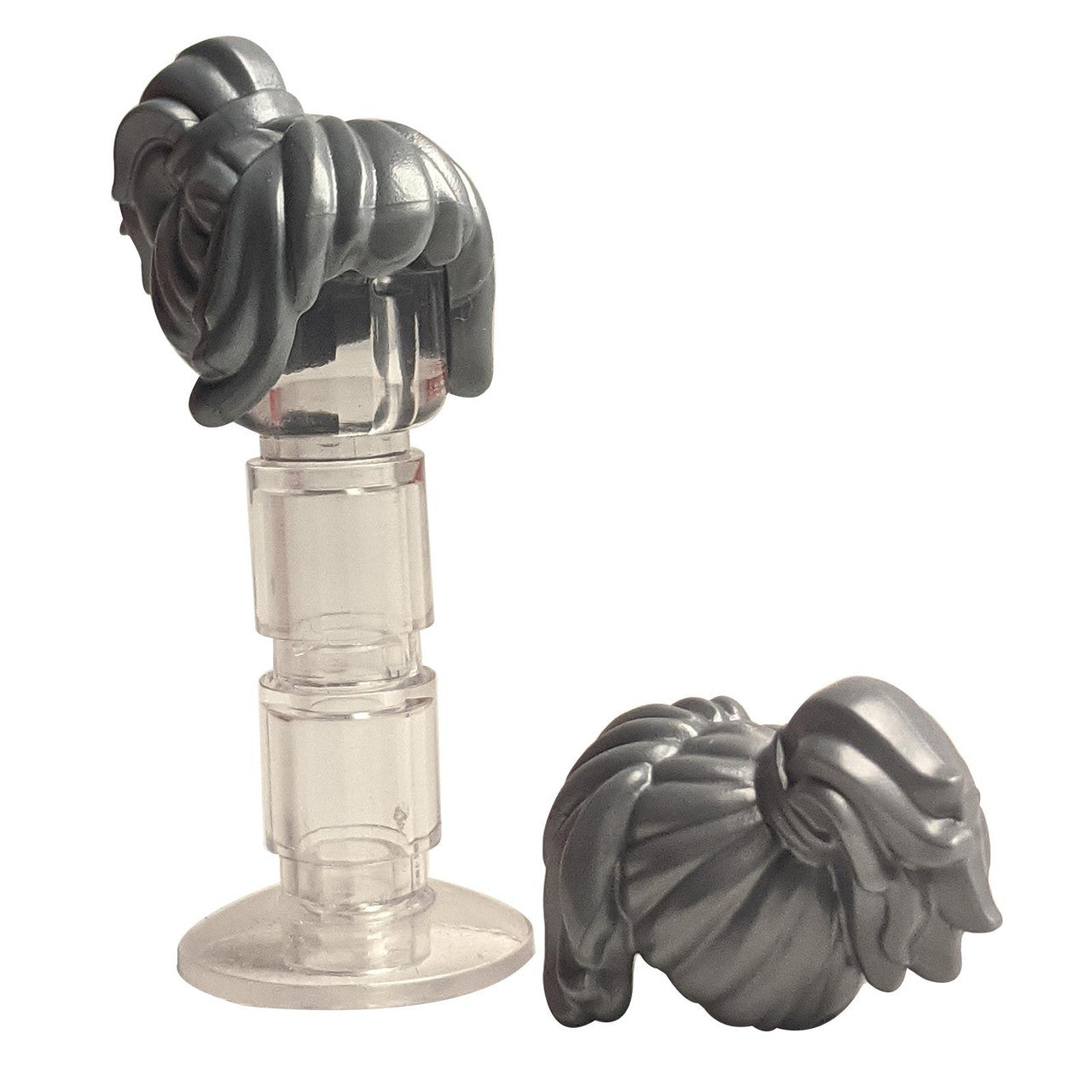 LEGO® Minifigure Hair Side Bun 33489 Dark Bluish Gray