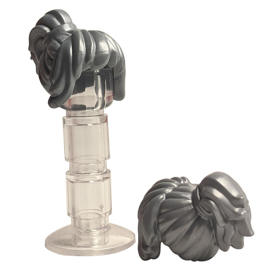 LEGO® Minifigure Hair Side Bun 33489 Dark Bluish Gray