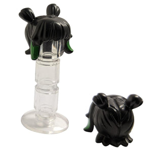 LEGO minifigure hair 66915pb01 with space buns and bangs highlights
