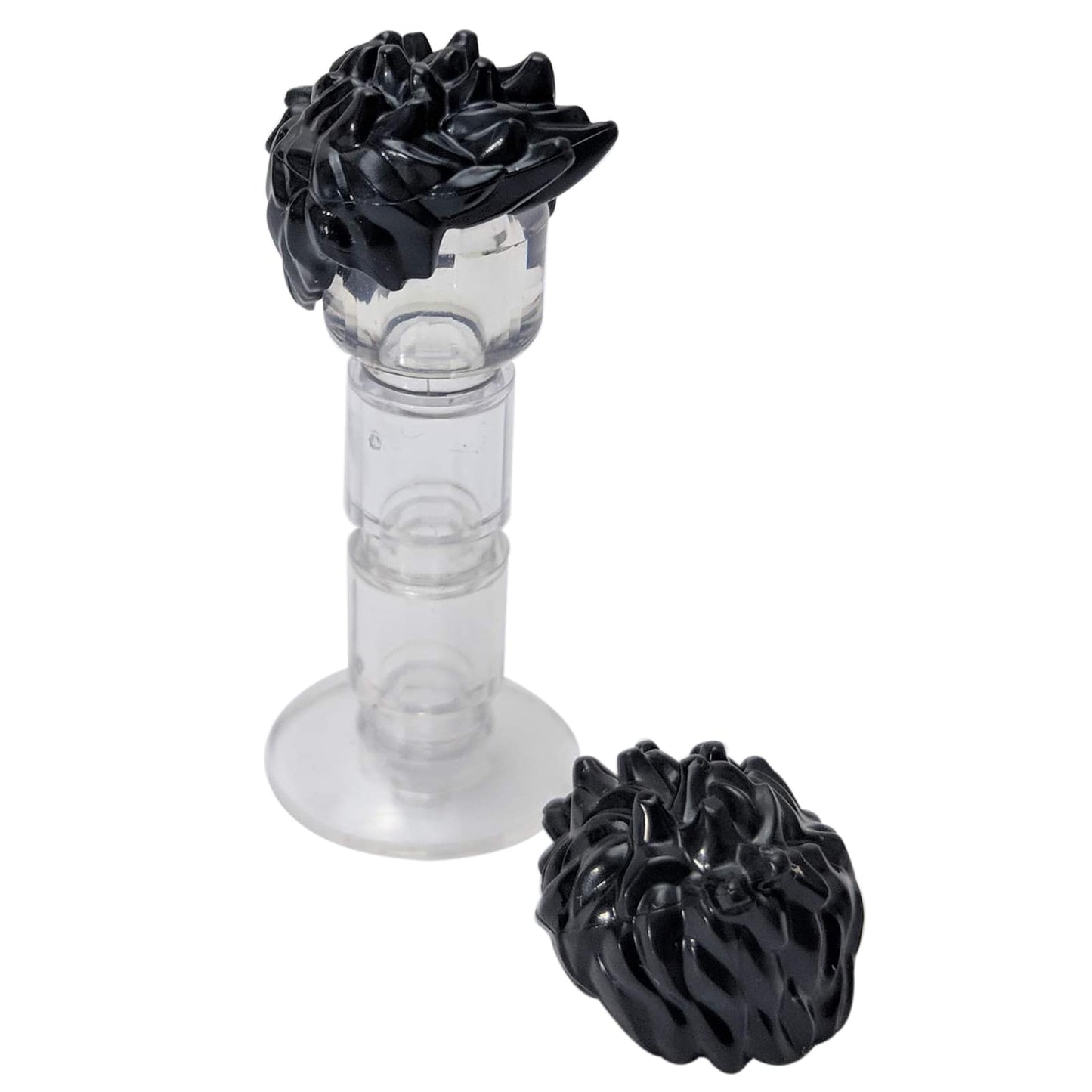 LEGO® Włosy minifigurki z krótkimi kolcami, teksturowane końcówki zapewniające dynamiczny wygląd postaci, kolor czarny
