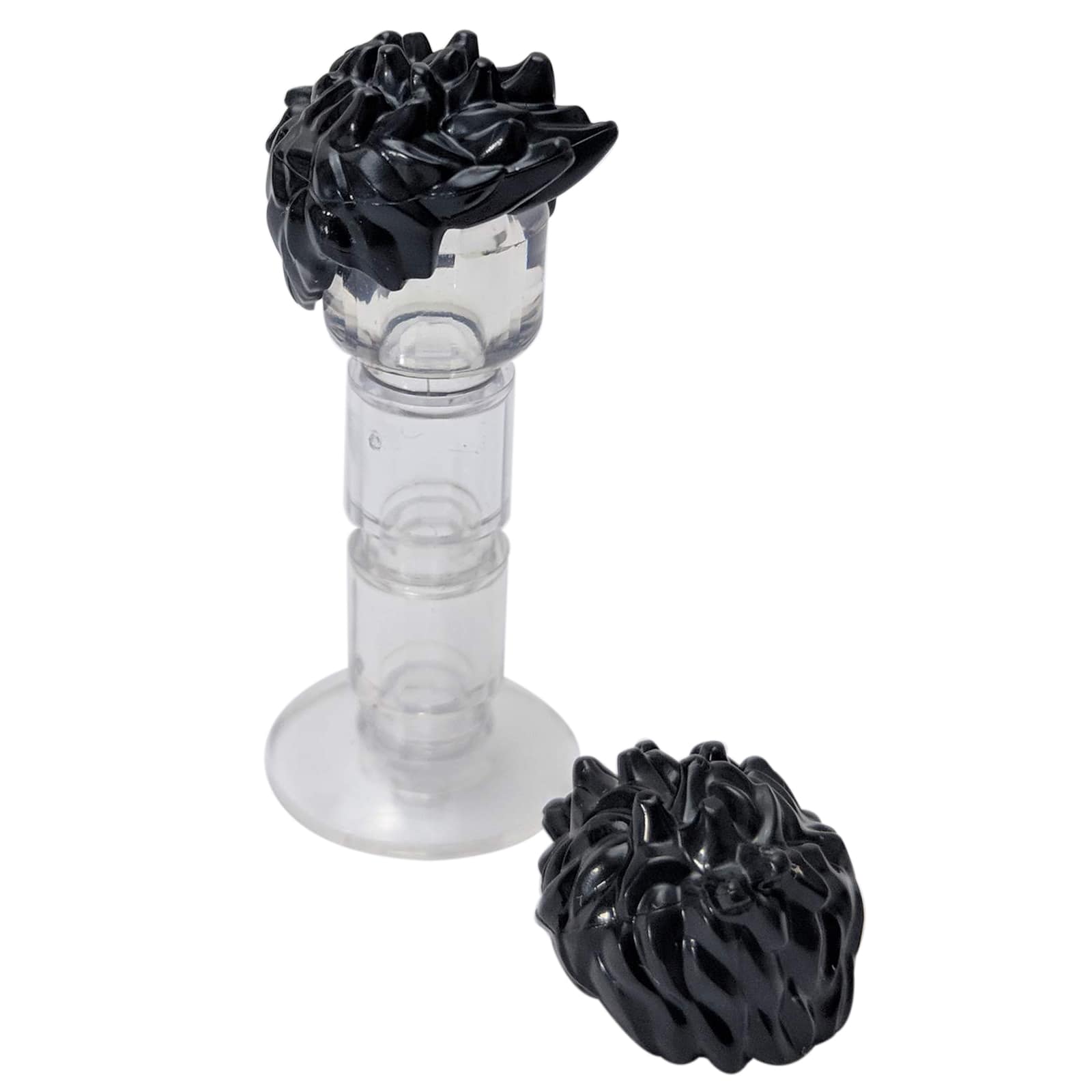 LEGO® Włosy minifigurki z krótkimi kolcami, teksturowane końcówki zapewniające dynamiczny wygląd postaci, kolor czarny
