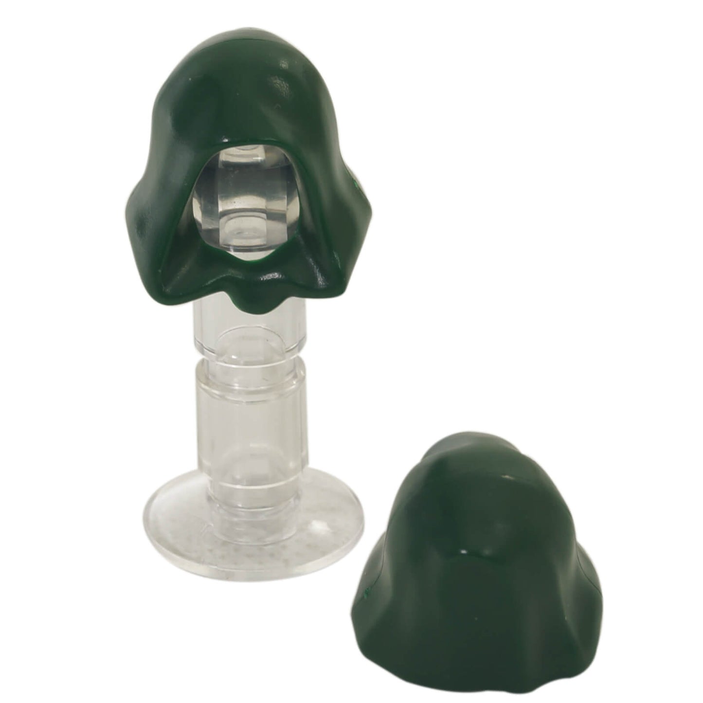 LEGO® Minifigura Cappuccio in verde scuro, utilizzato per personaggi incappucciati, figure fantasy e accessori per minifigure
