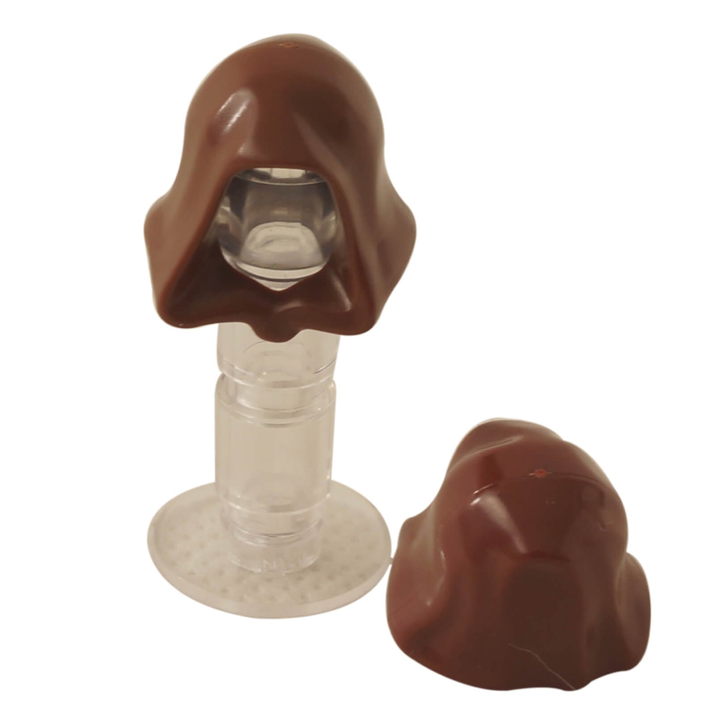 LEGO® Minifigura Cappuccio in marrone rossastro, utilizzato per personaggi incappucciati, figure fantasy e accessori per minifigure
