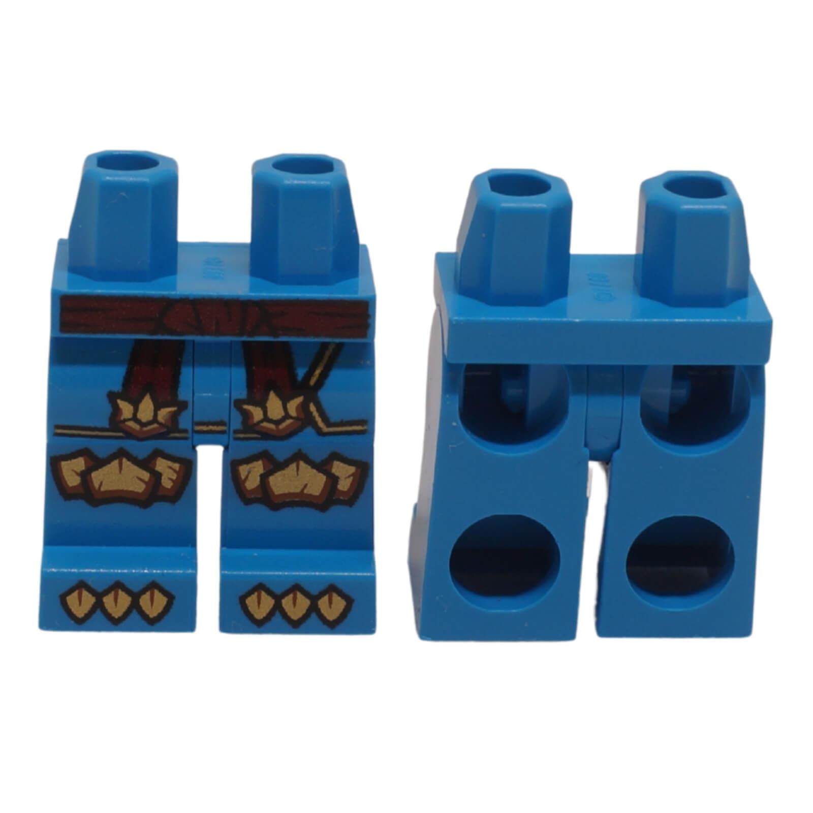 LEGO minifigure legs 970c00pb1895 with sash and gold pattern