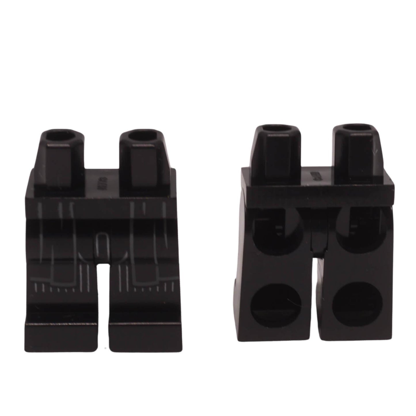 LEGO minifigure legs black robe pattern silver stripes 970c00pb1144