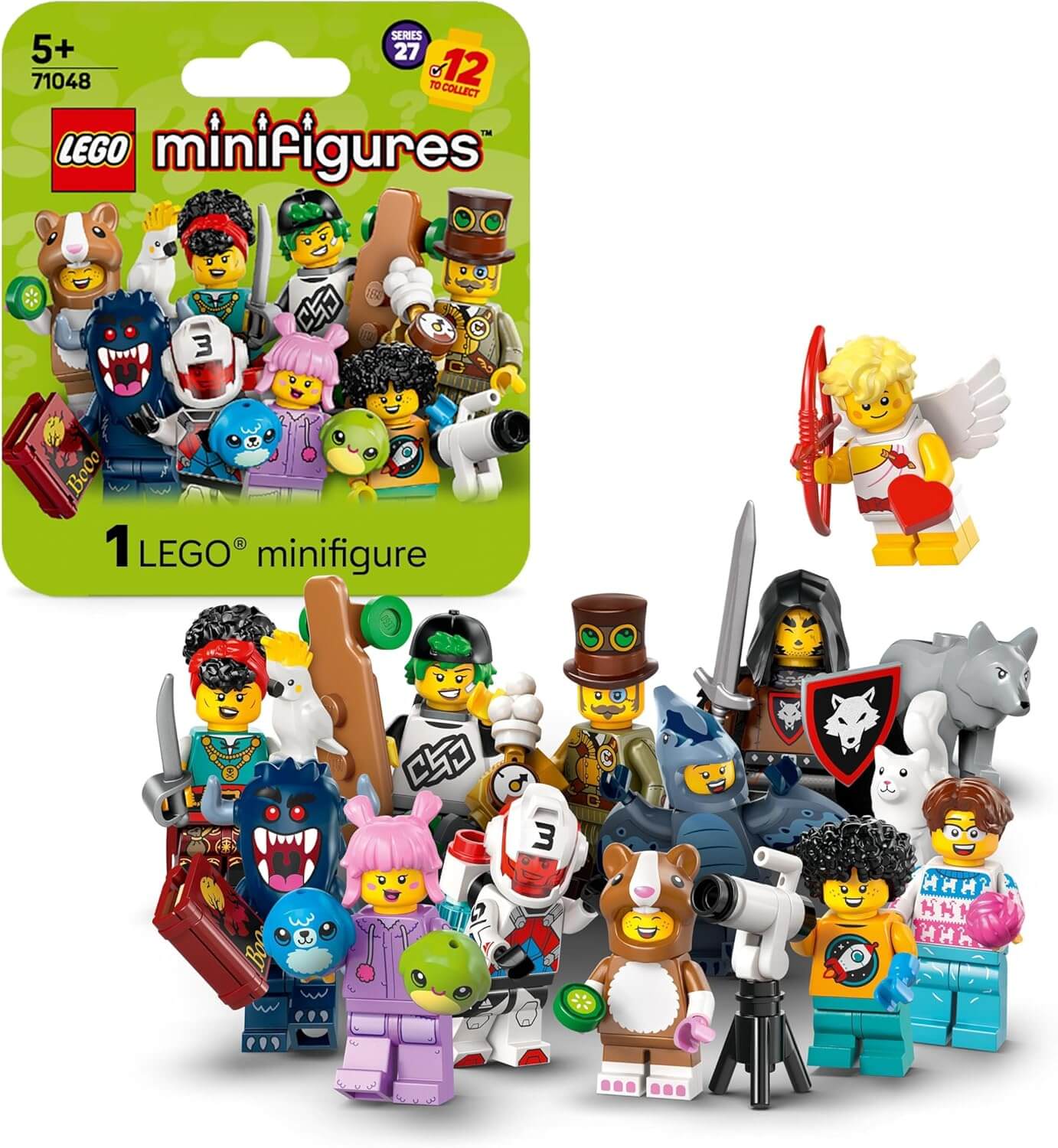 Asortimento aleatorio de bolsas ciegas de la serie 27 LEGO® Minifigura que muestra múltiples personajes coleccionables de la línea de la serie 27
