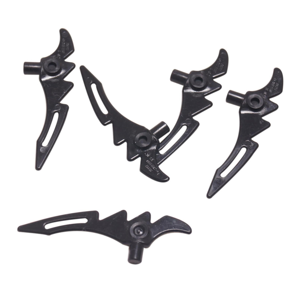 LEGO® Minifigure Serrated Crescent Blade with Bar 98141 in black