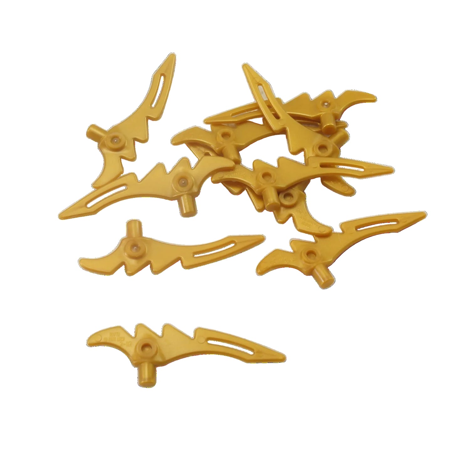 LEGO® Minifigure Serrated Crescent Blade with Bar 98141 in pearl old