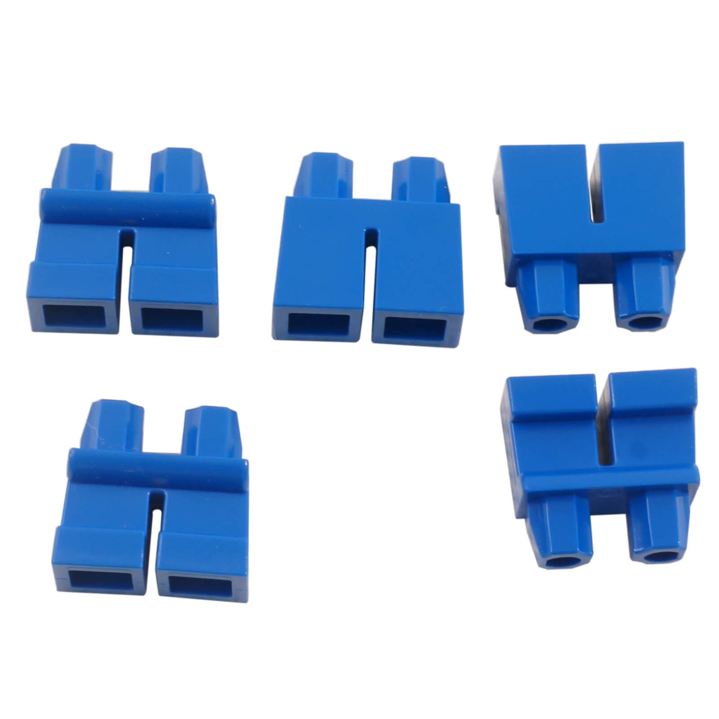 LEGO® Minifigure Short Legs (Part 41879) in blue, used for child minifigures and short-stature character builds
