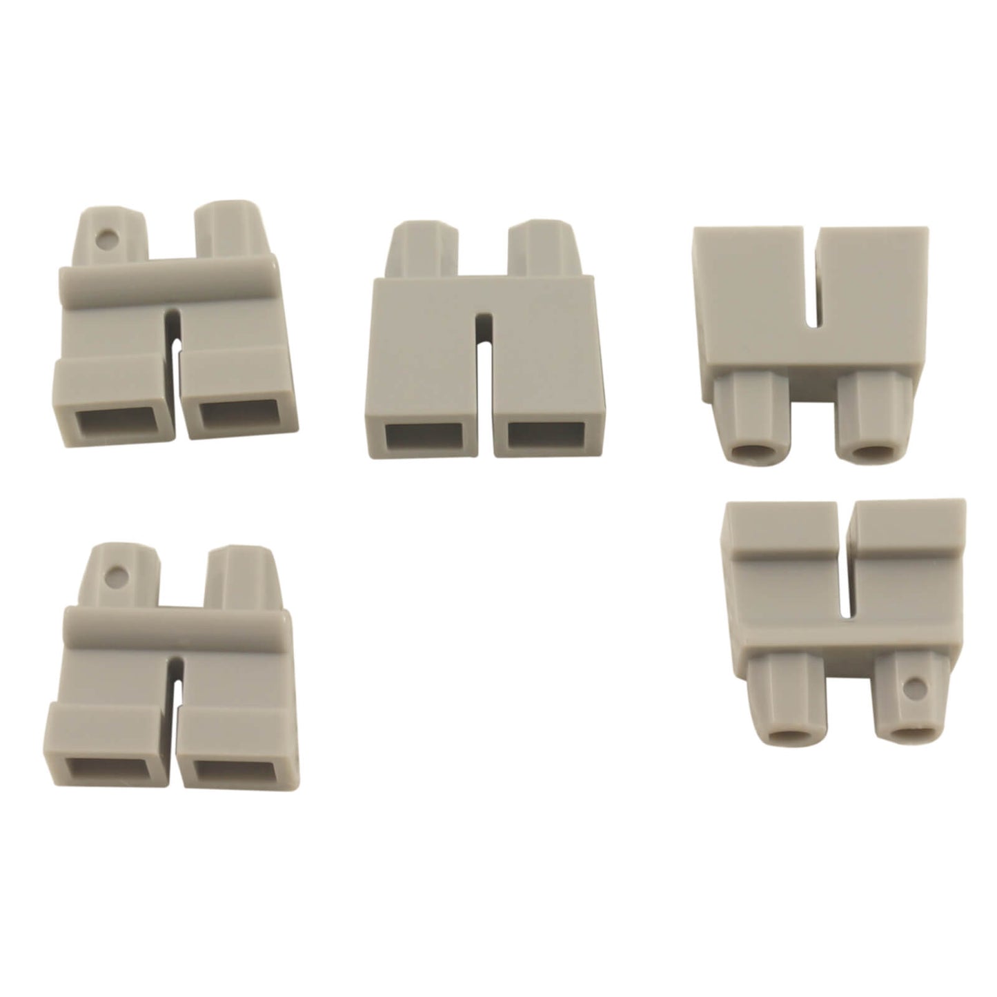 LEGO® Minifigure Short Legs (Part 41879) in light bluish gray, used for child minifigures and short-stature character builds
