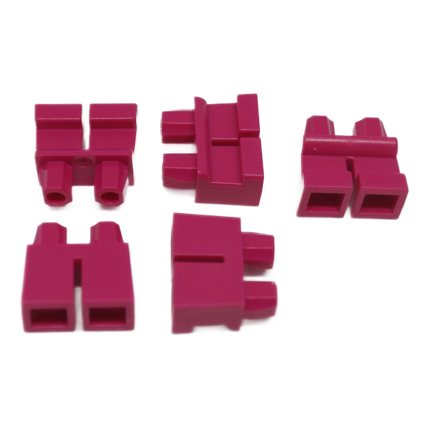 LEGO® Minifigure Short Legs (Part 41879) in magenta, used for child minifigures and short-stature character builds
