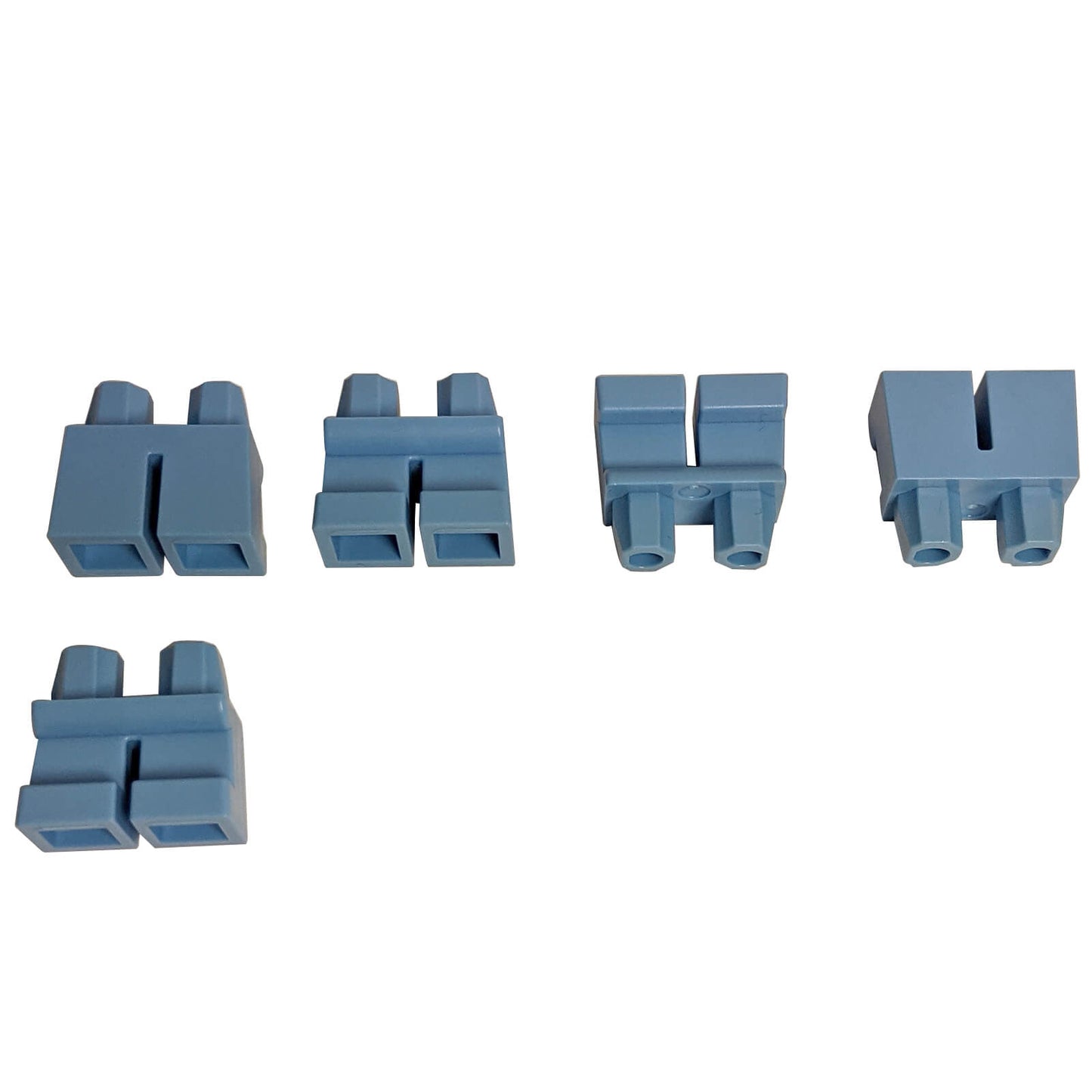 LEGO® Minifigure Short Legs (Part 41879) in medium blue, used for child minifigures and short-stature character builds
