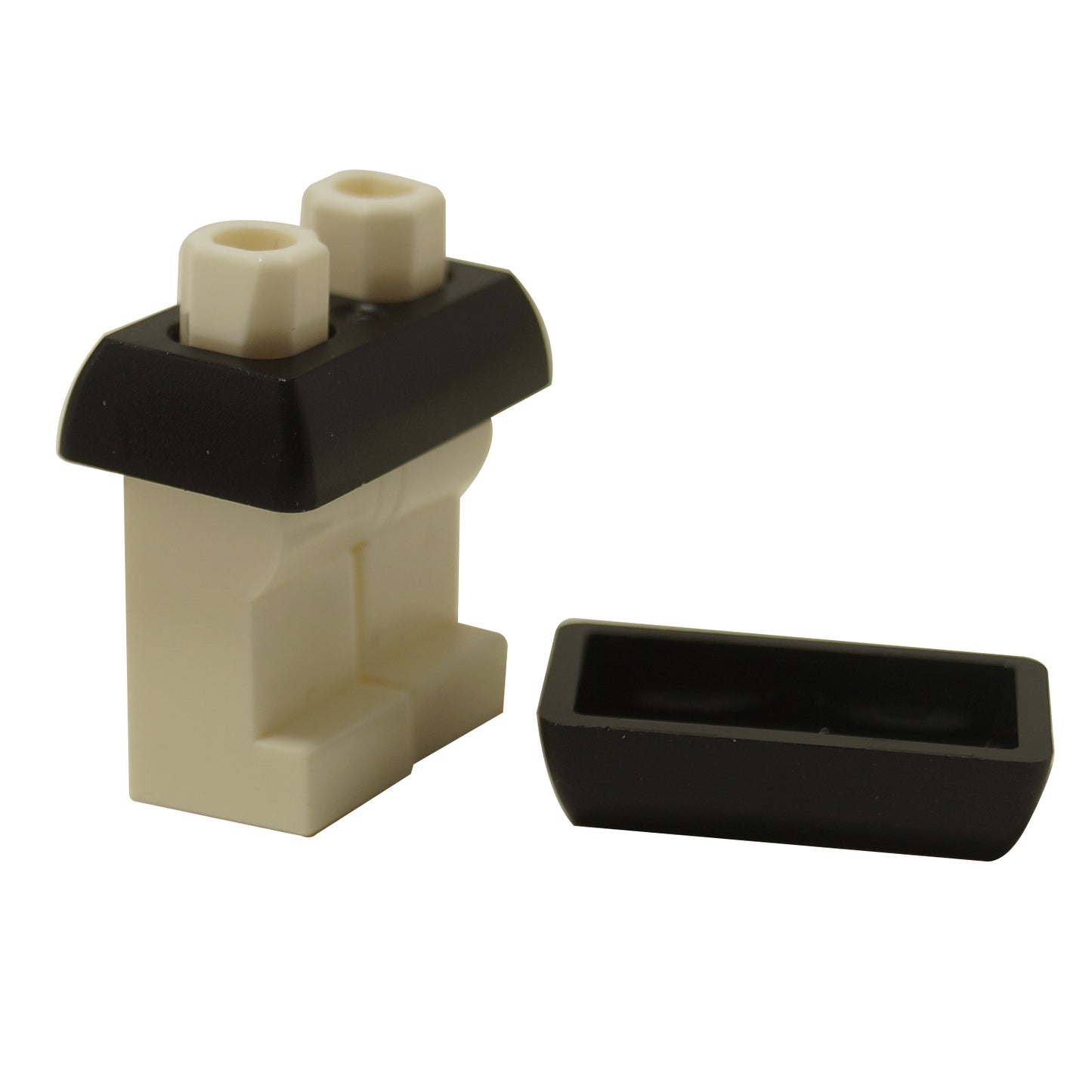 LEGO® minifigure short, straight skirt part 65753 in black