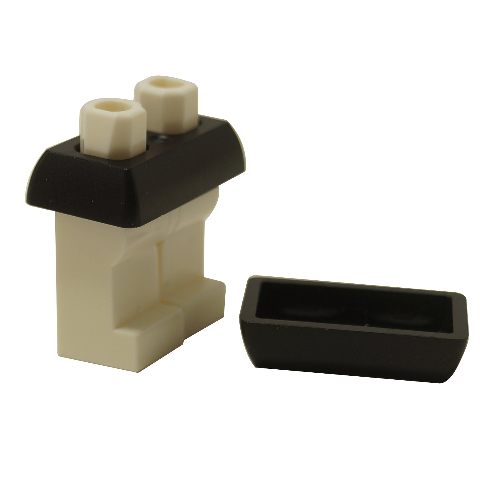 LEGO® minifigure short, straight skirt part 65753 in black