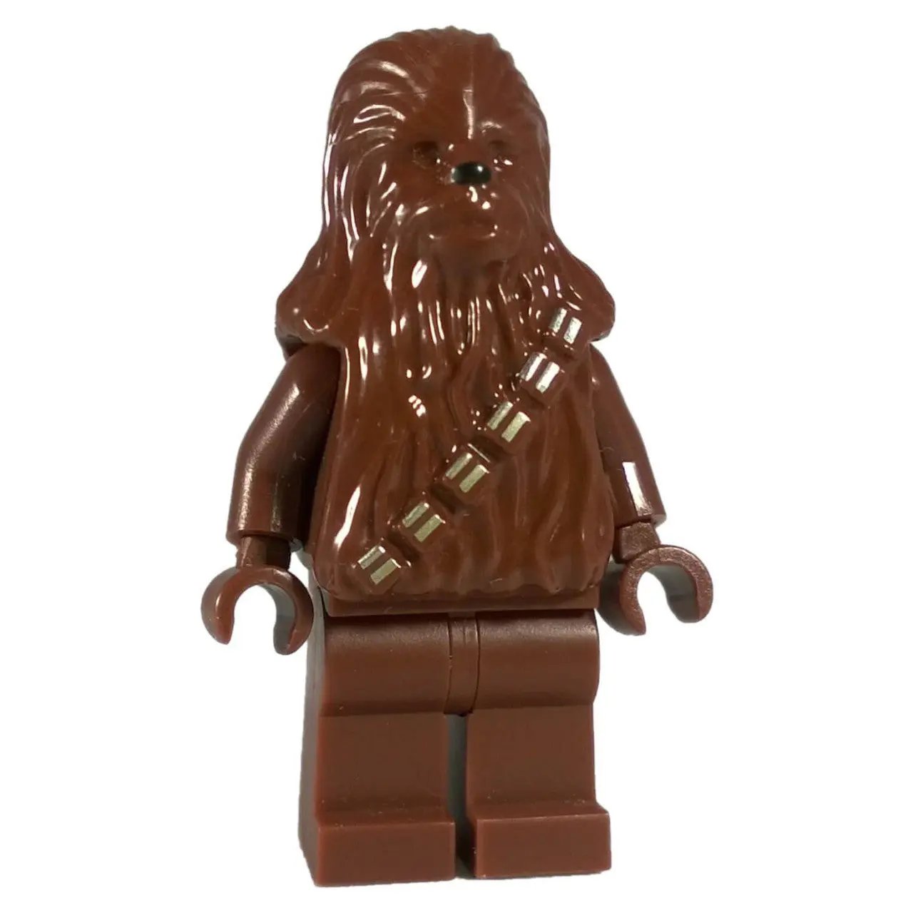 LEGO® Star Wars Chewbacca minifigure sw0011 – brown sculpted fur mould, printed diagonal bandolier, original 2000 release
