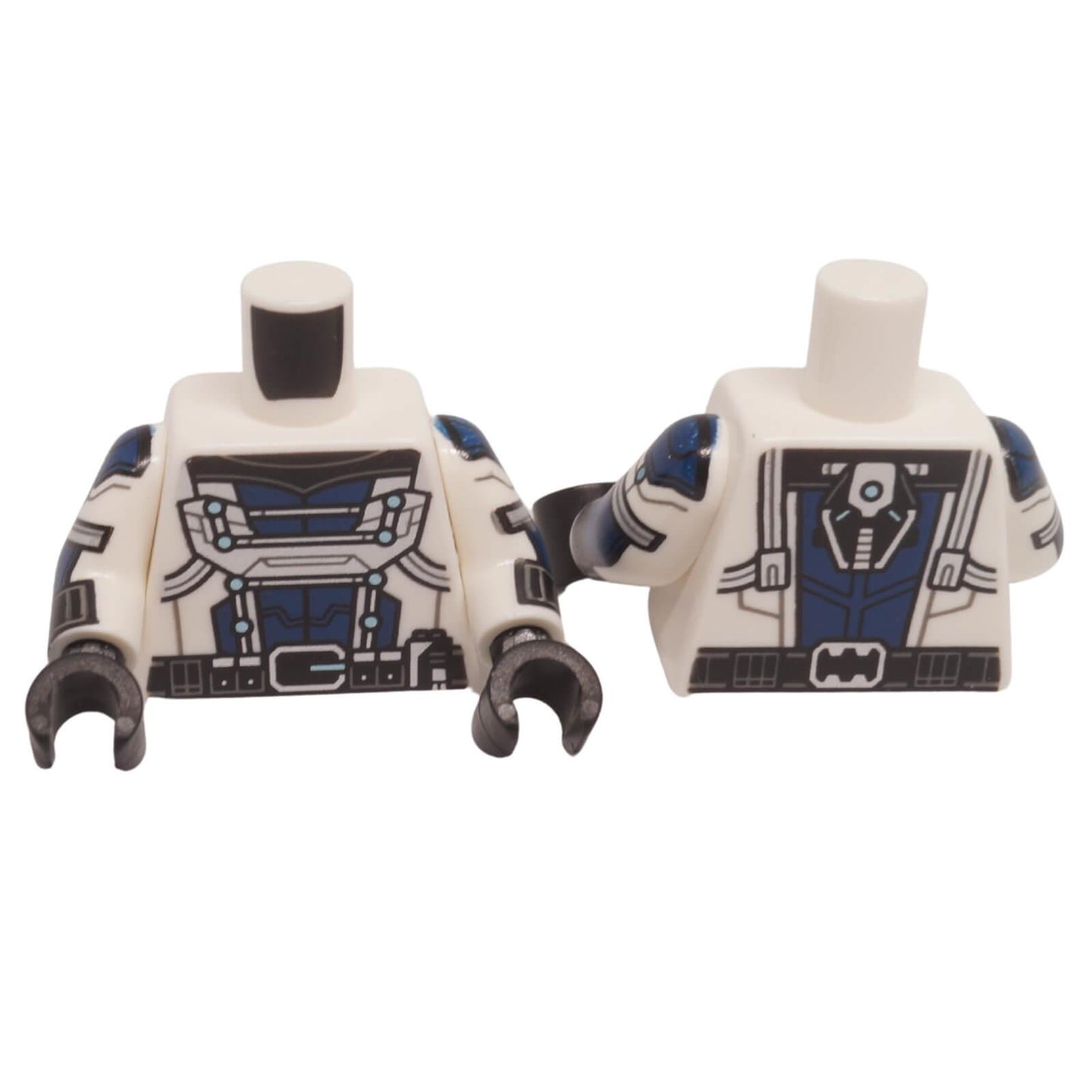 LEGO minifigure torso 973pb5395c01 with printed armor utility belt and sleeve details
