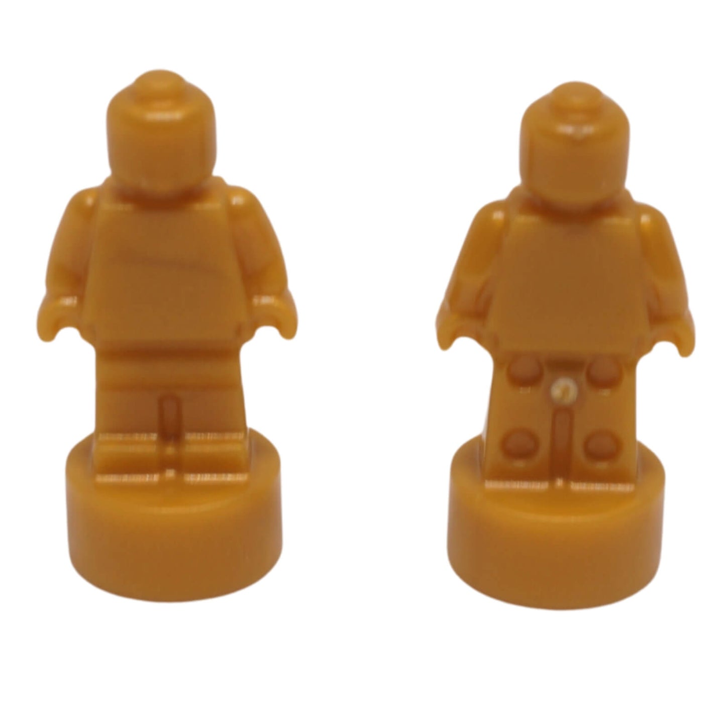 LEGO® Minifigure Trophy Statuette 90389 shaped like a small figure on a round base pearl gold