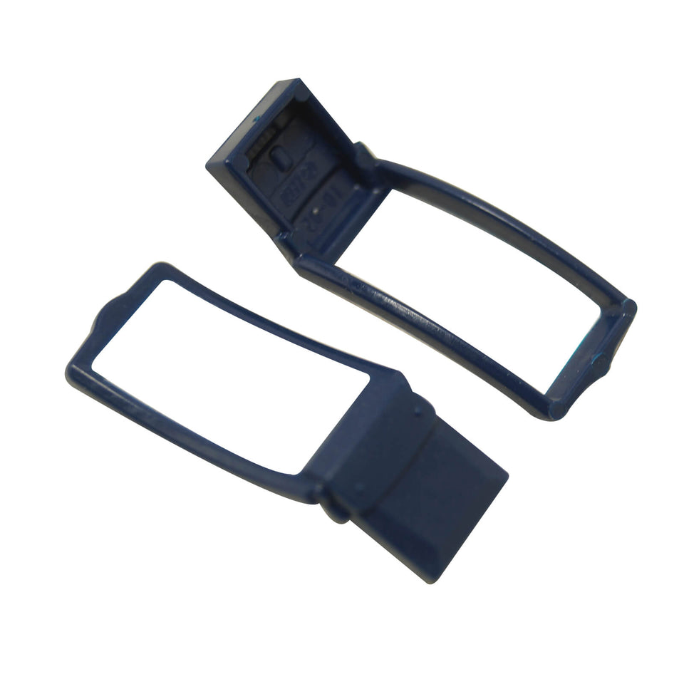 LEGO® Minifigure Utensil Bag Messenger Pouch in dark blue, used as a satchel or utility accessory for minifigure characters
