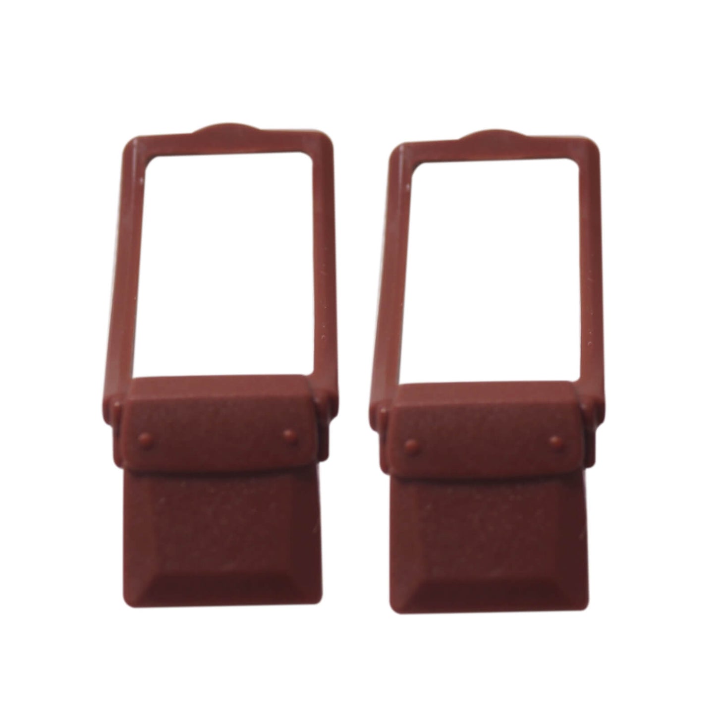 LEGO® Minifigure Utensil Bag Messenger Pouch in reddish brown, used as a satchel or utility accessory for minifigure characters
