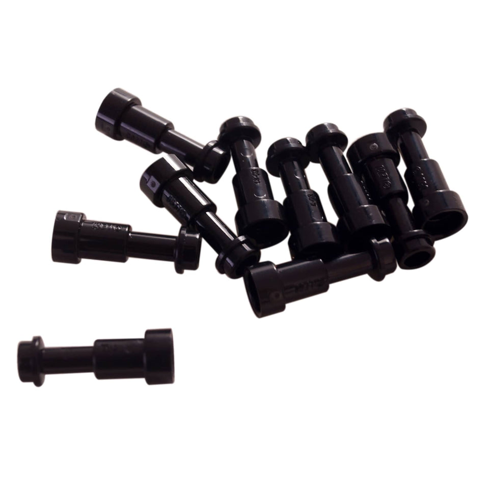 LEGO® minifigure telescope accessory, handheld viewing instrument for exploration or astronomy scenes, black color
